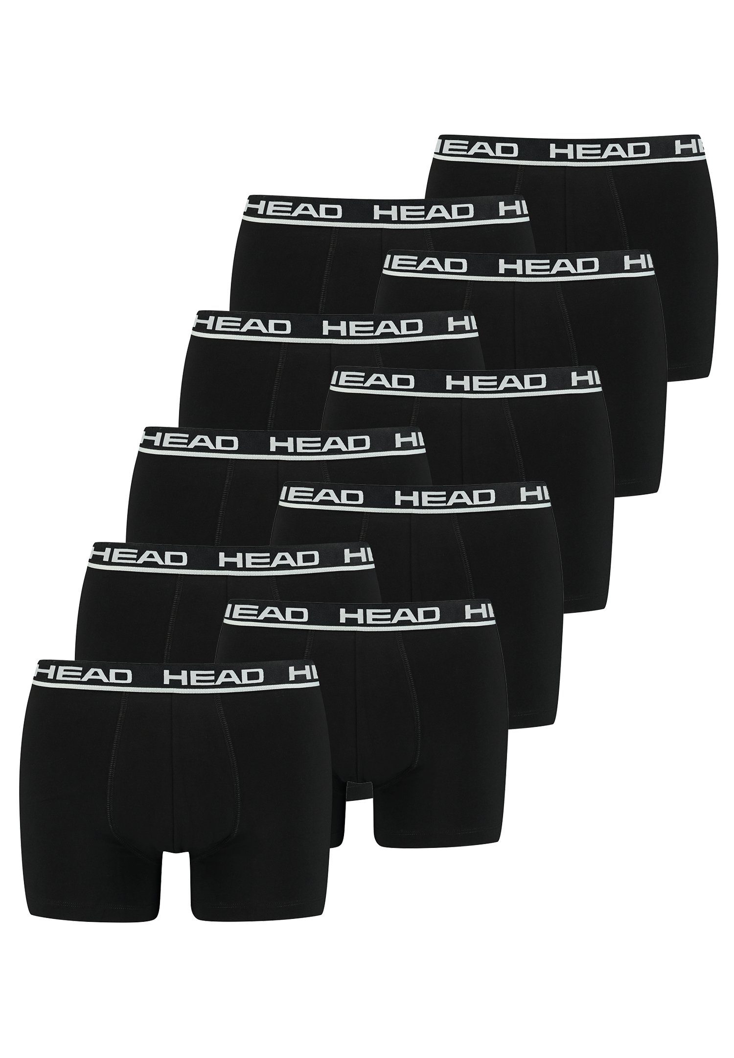 Head Boxershorts Head Basic Boxer 10P (Spar-Set, 10-St., 10er-Pack) 005 - Black