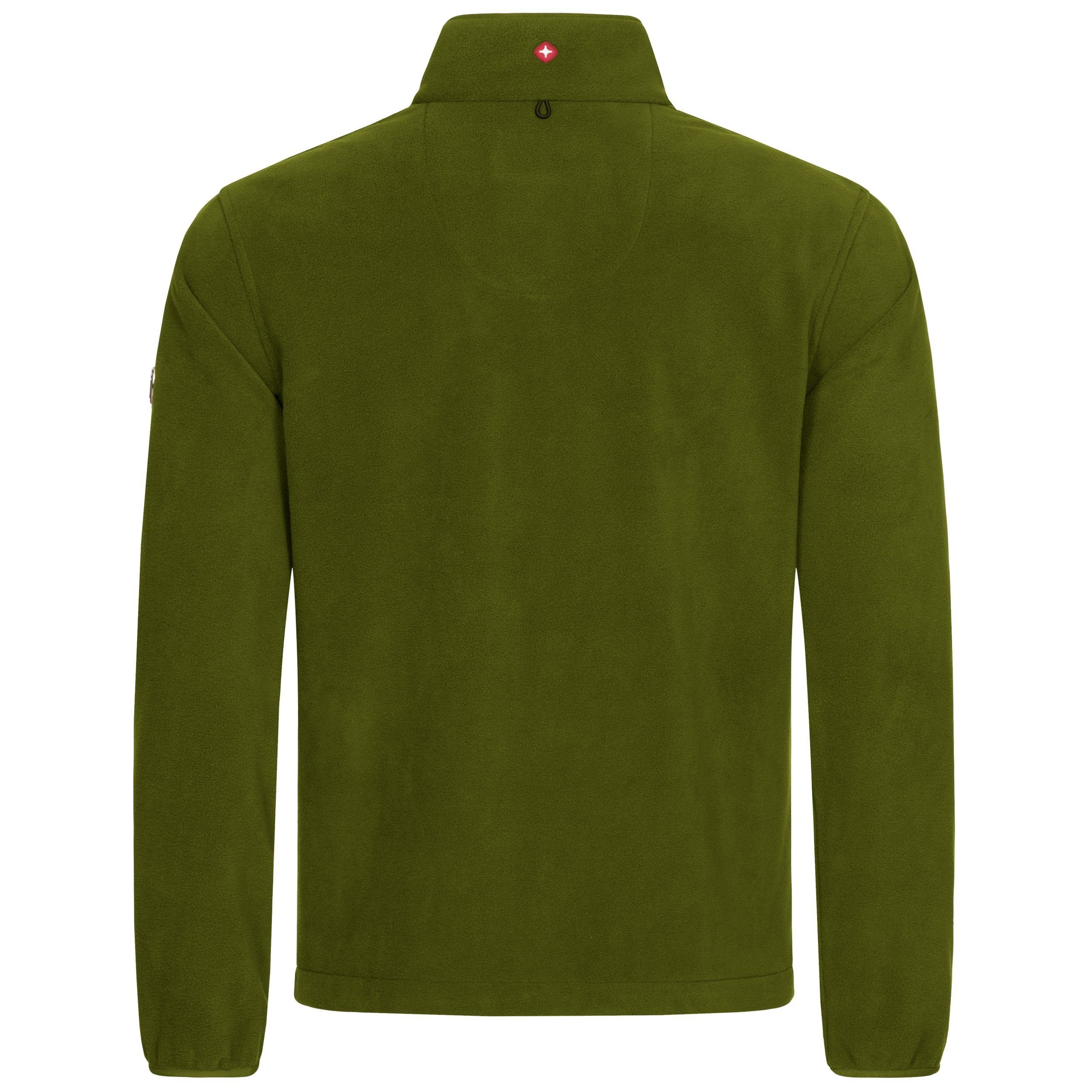 Höhenhorn Fleecejacke Badus Herren Fleece Jacke für Männer Outdoor Freizeit weicher Microfleece, Quick-Grip Paracord Zipper