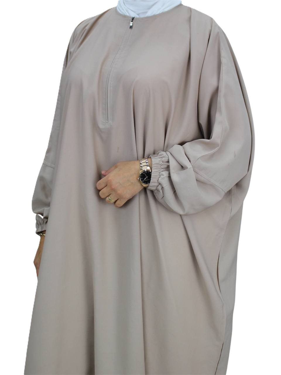 Aymasal Stillkleid Still-Abaya Maryam mit Reißverschluss Stillabaya Stillfreundlicher Reißverschluss; weiter bedeckender Schnitt