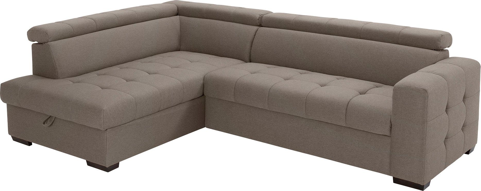 exxpo - Steppung Ecksofa Wahlweise sofa Sitzbereich, mit Bettfunktion und fashion Otusso, Bettkasten im