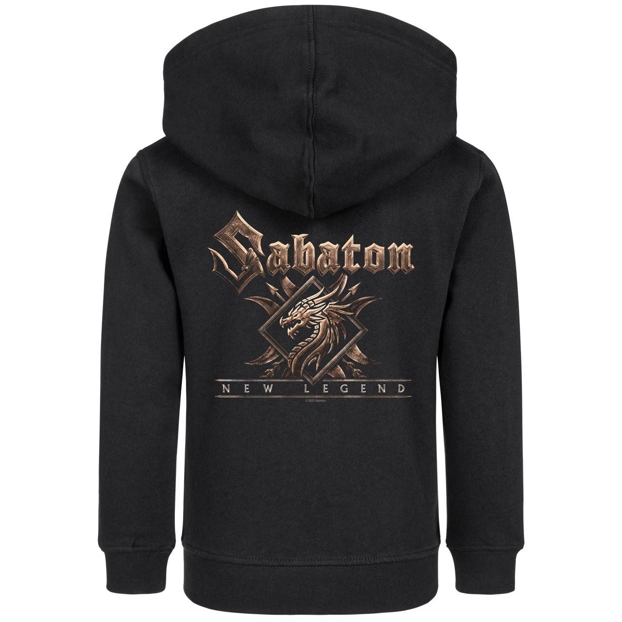 Metal Kids Kapuzensweatjacke mit Sabaton (New Legend) Aufdruck für Kinder (2–14 J)