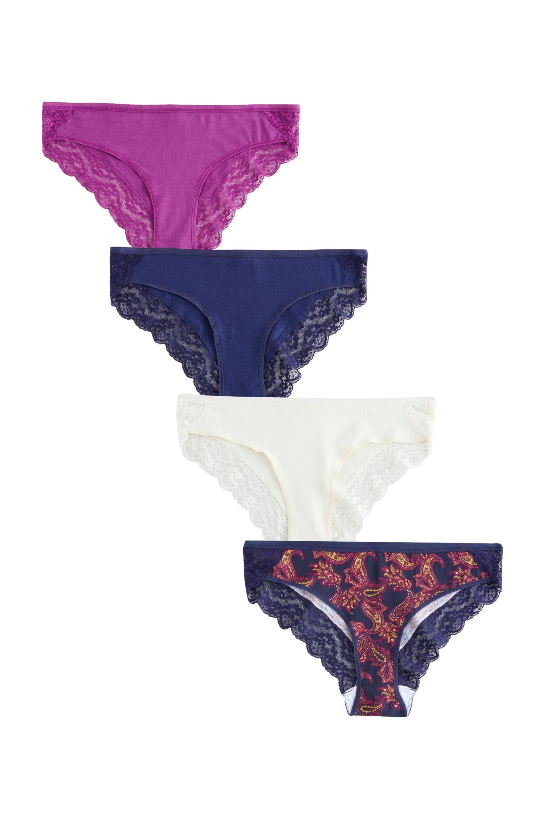 Next Bikinislip Spitzenslips im 4er-Pack, Bikini günstig online kaufen
