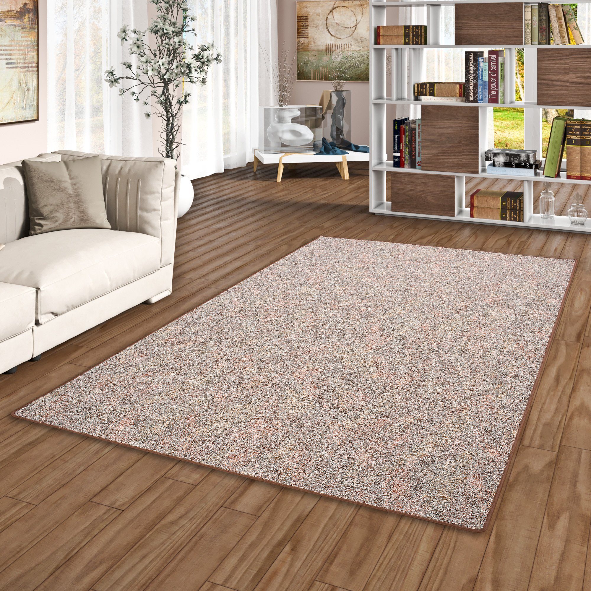Snapstyle Veloursteppich Schlingenteppich Memory Meliert, Eckig, günstig online kaufen