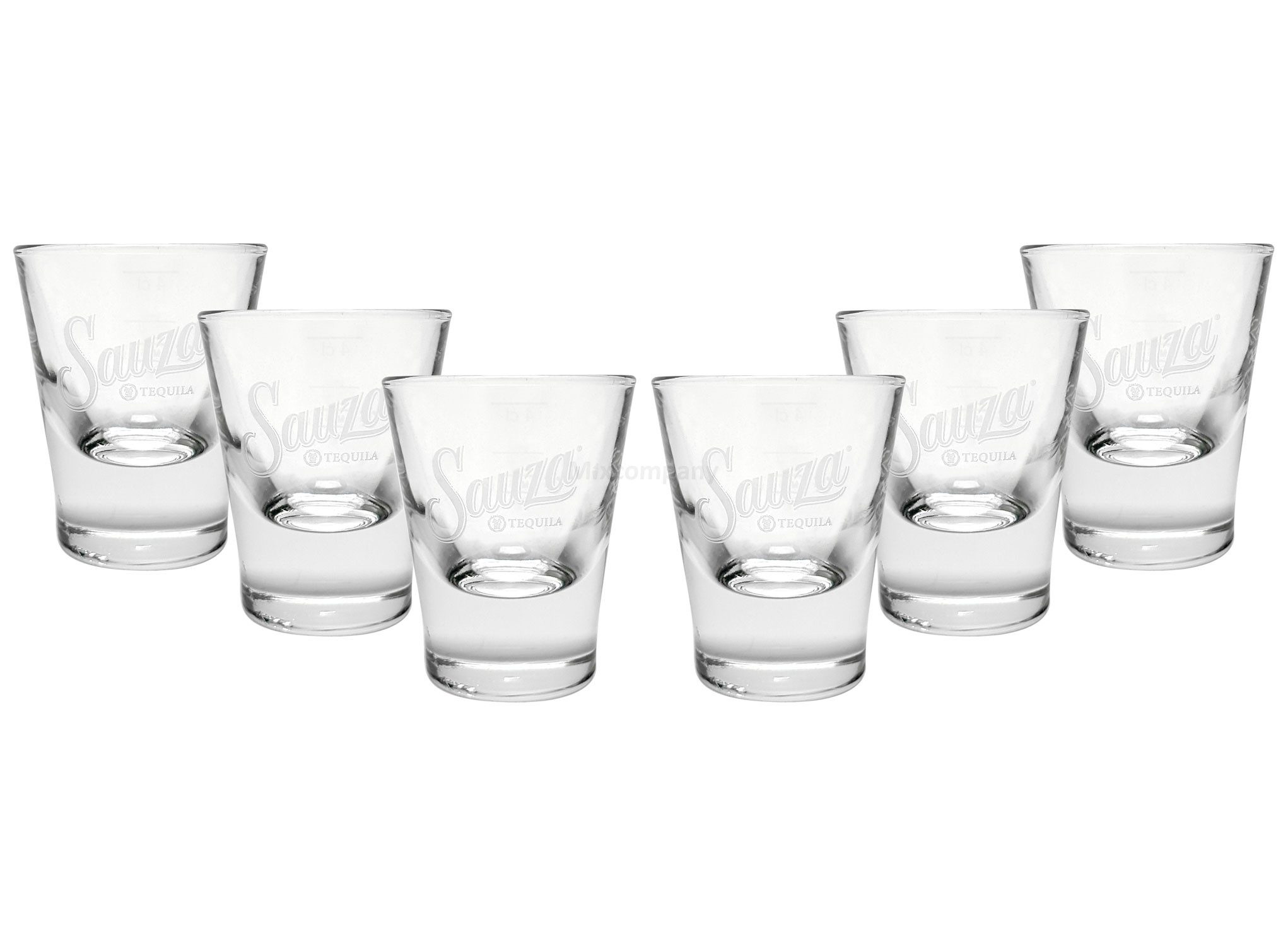 Gläser-Set Sauza Shotglas Shotgläser - 6 Stück Glas Schnapsglas Becher