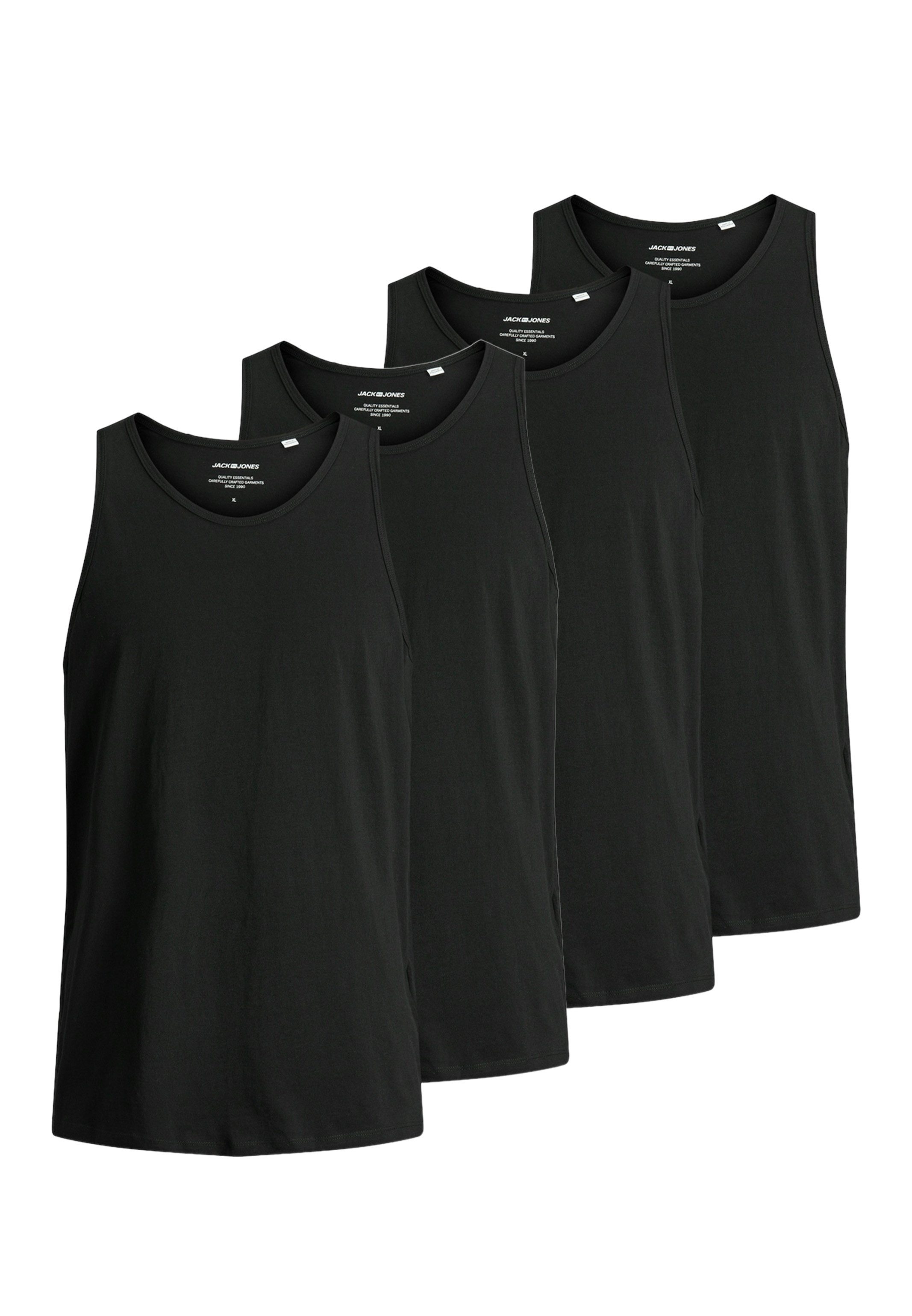 Jack & Jones Unterhemd 4er Pack Jacbasic (Spar-Set, 4-St) Unterhemd / Tankt günstig online kaufen