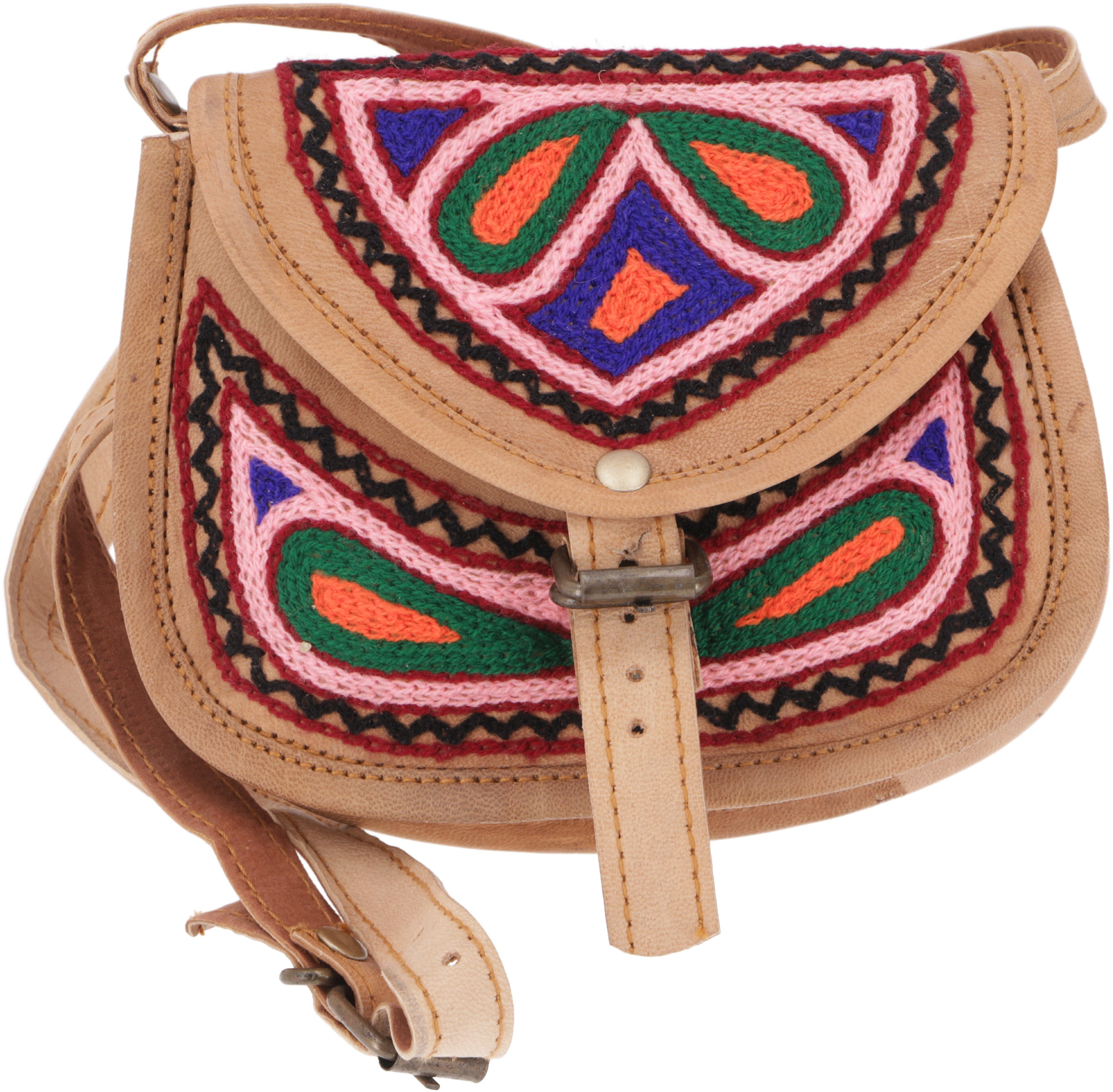 Guru-Shop Schultertasche Unikat Vintage Hippietasche, Tasche aus.. Farbe 3