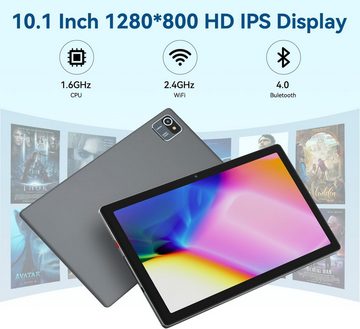 Yicty Quad Core Flash 1280x800 IPS Touchscreen Tablet (10", 32 GB, Android 12, 2 MP+5 MP Dual-Kameras und Lautsprecher 5000 mAh Akku)