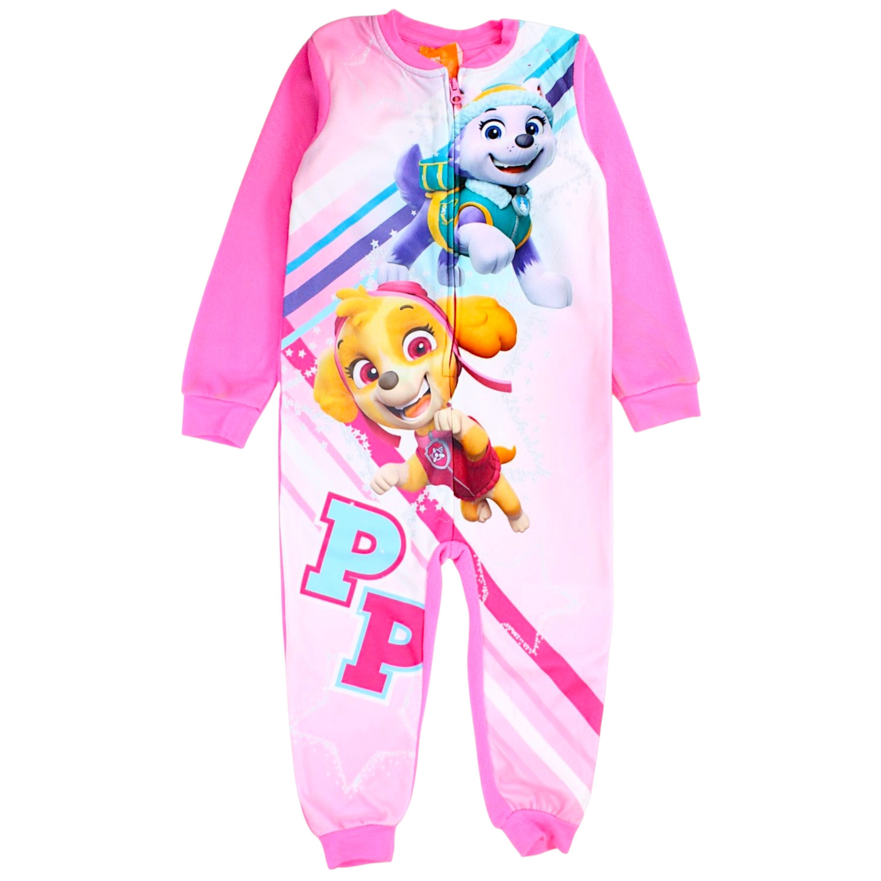 PAW PATROL Fleeceoverall Skye & Everest (1-tlg) Mädchen Hausanzug Schlafoverall Gr. 92 - 128 cm