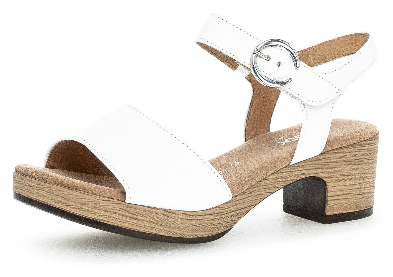 Gabor KRETA Sandalette, Blockabsatz, Sommerschuh, Sandale mit Zierschnalle, günstig online kaufen