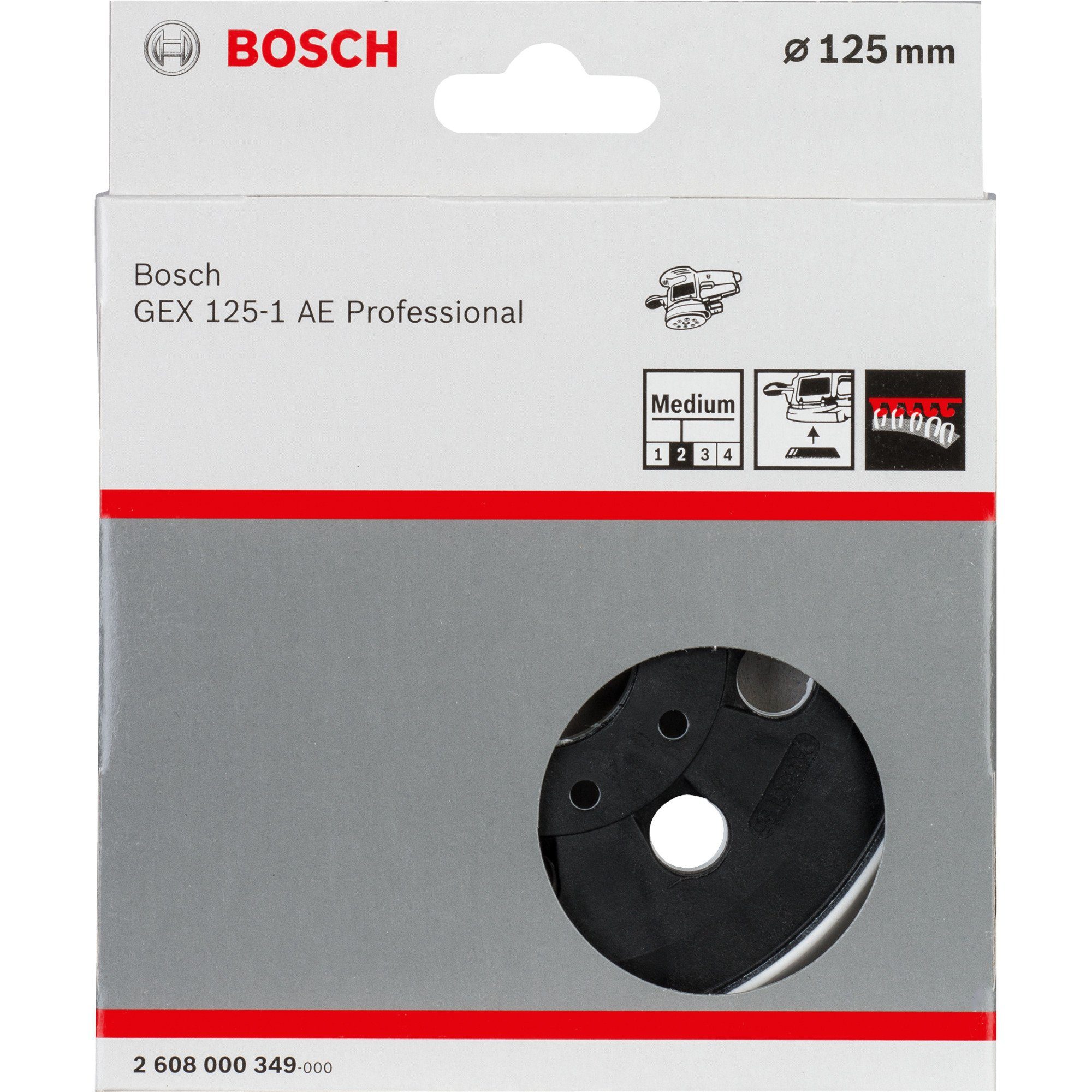 BOSCH Schleifscheibe Bosch Professional Schleifteller mittelhart, Ø