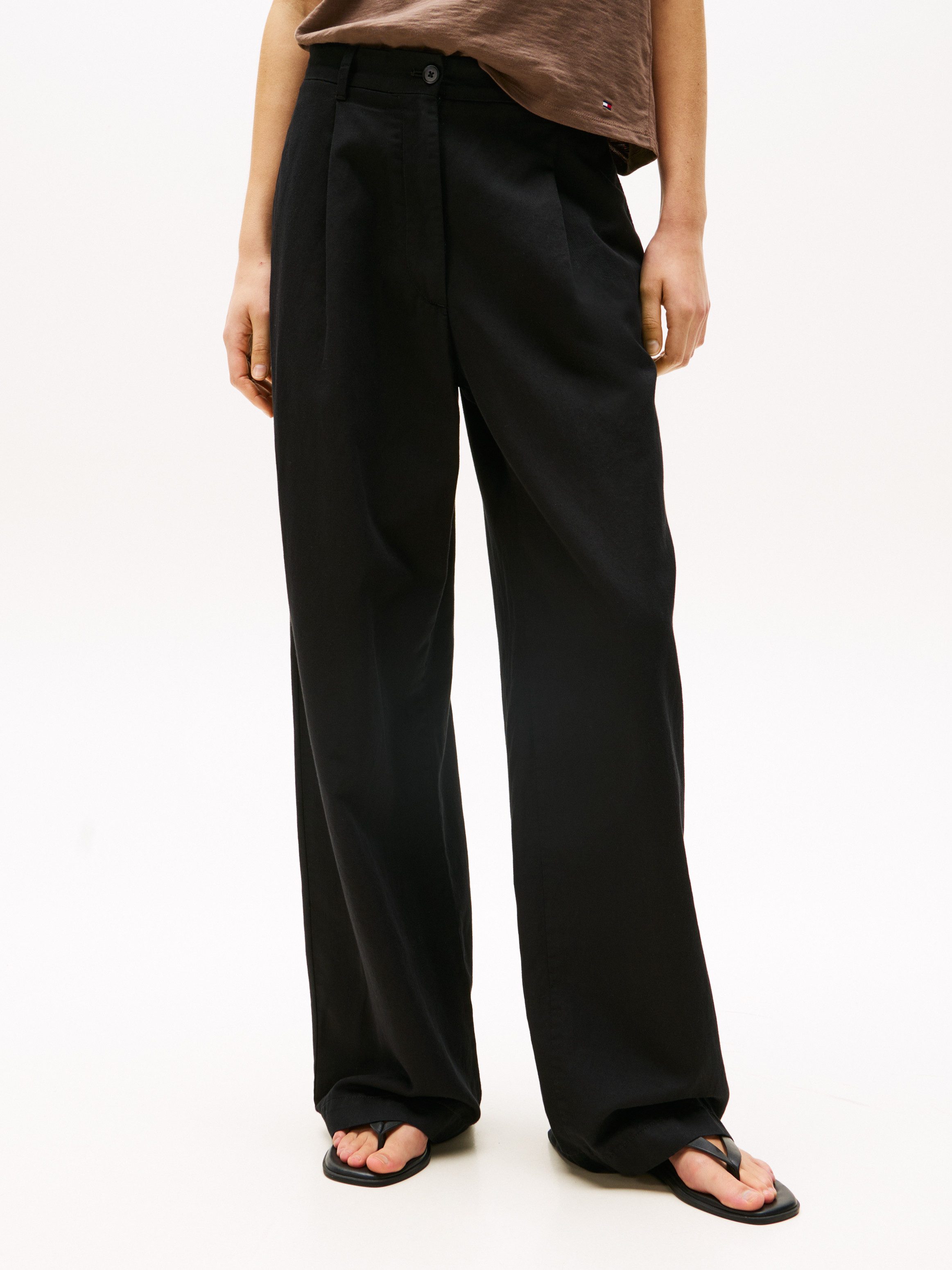 Webhose TENCEL LINEN WIDE LEG PANT