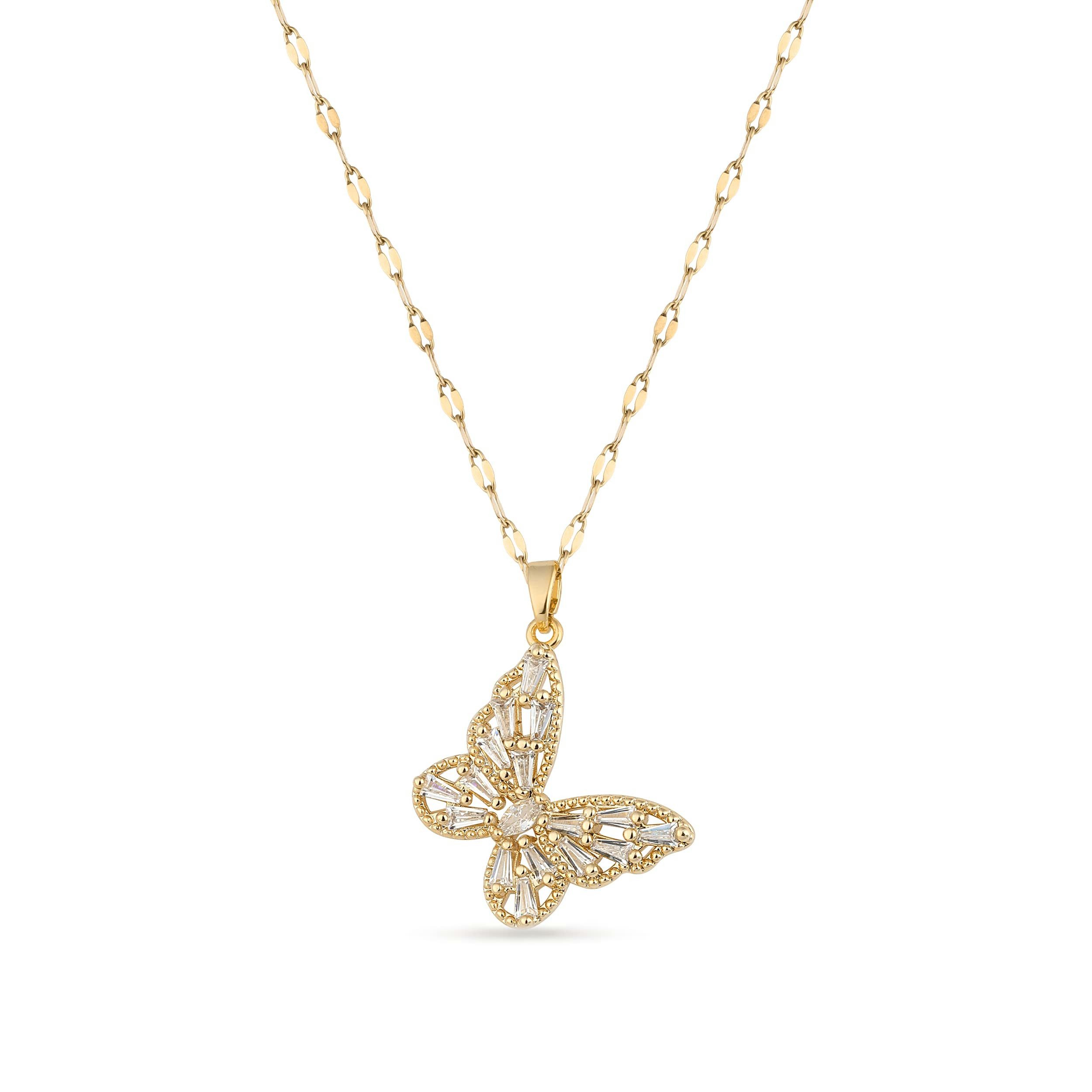 Einzelstück Kette mit Anhänger Butterfly Sparkle günstig online kaufen