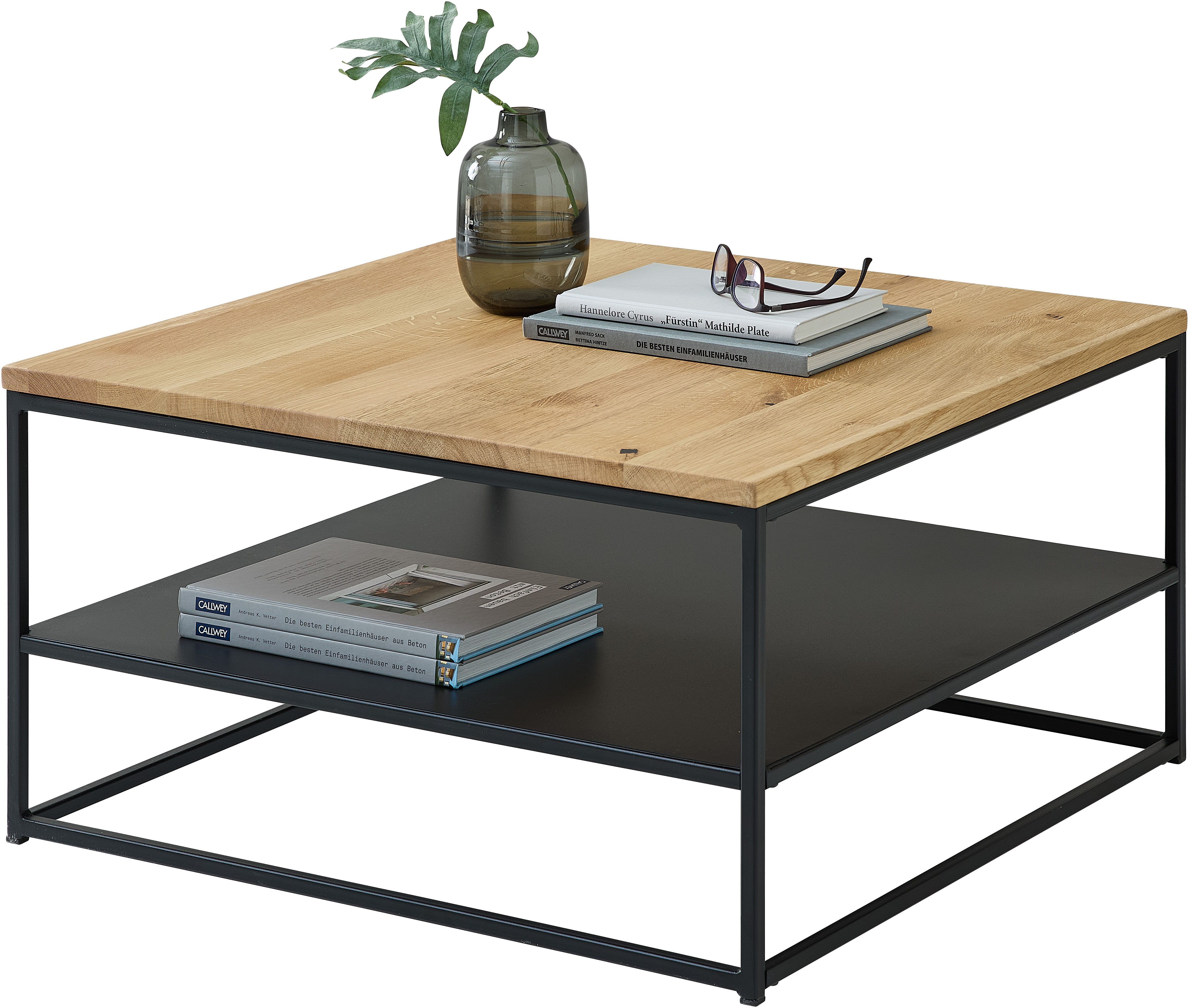 Couchtisch Tilda Wohnzimmertisch Massivholz im Industrial Style BxHxT 75x40x75 cm