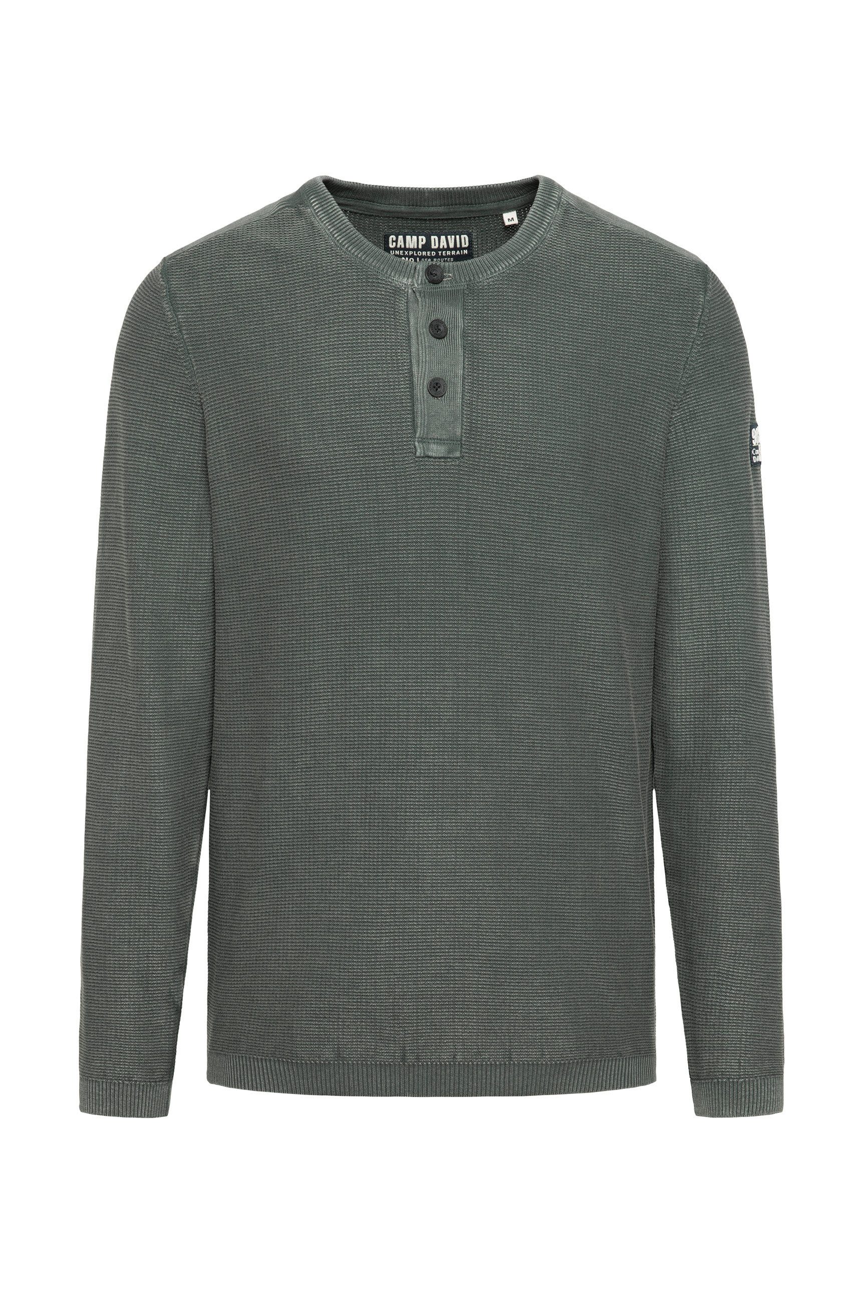 CAMP DAVID Rundhalspullover aus Baumwolle günstig online kaufen