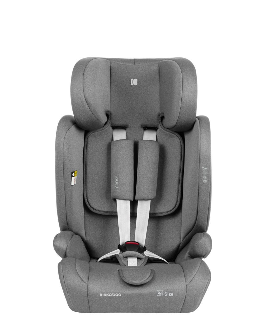 Kikkaboo Autokindersitz Kindersitz i-Cross i-Size, ab: 1.25, bis: 12, (76-150cm) Isofix Top Tether Kopfstütze Gurt