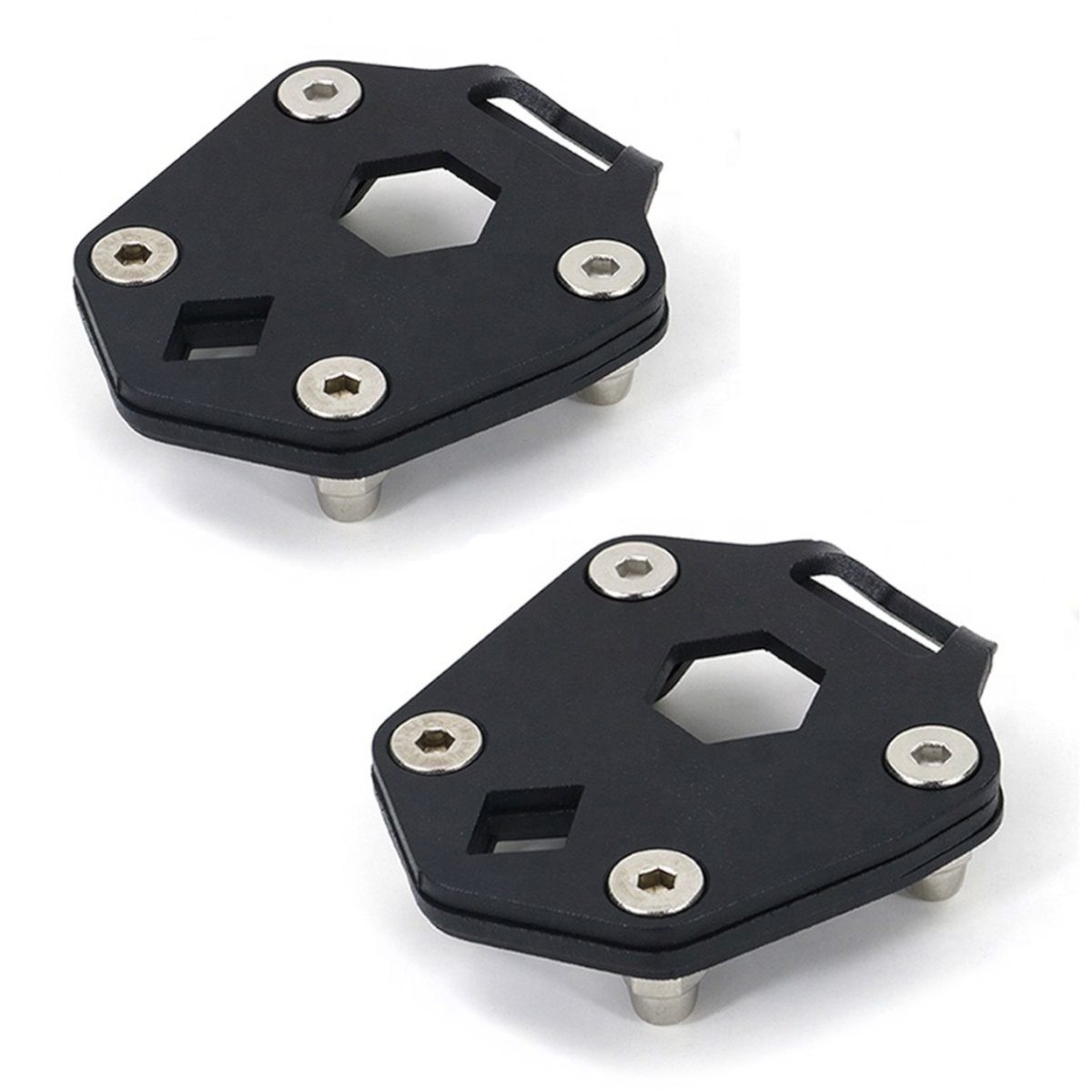 Motoguard Motor-Schutzhülle 2x Seitenständerfuß Verbreiterung passend für Royal Enfield Himalayan