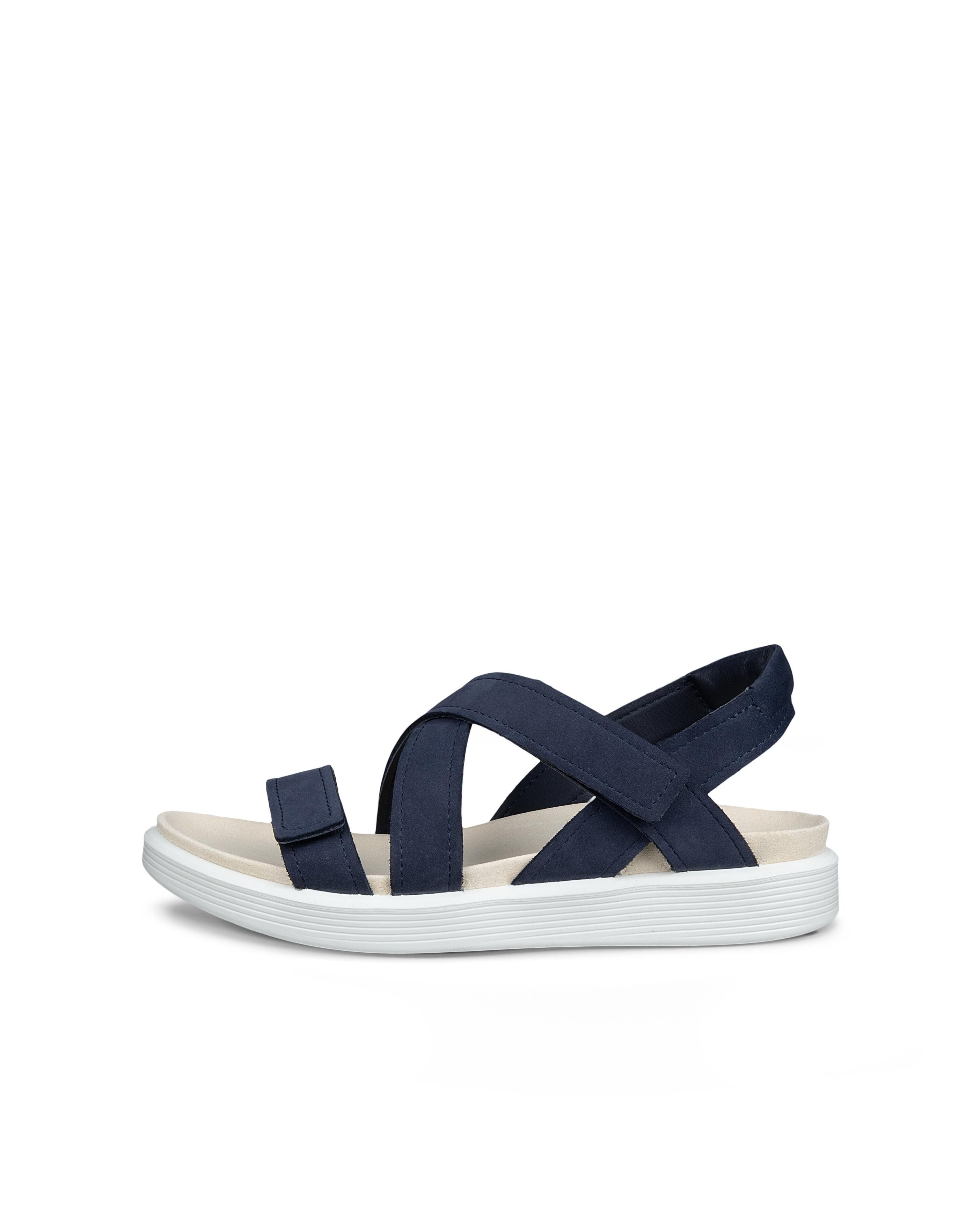 Ecco SOFT SANDAL W CROSS STRAP Sandale Riemchensandale, Sommerschuh mit praktischem Klettverschluss
