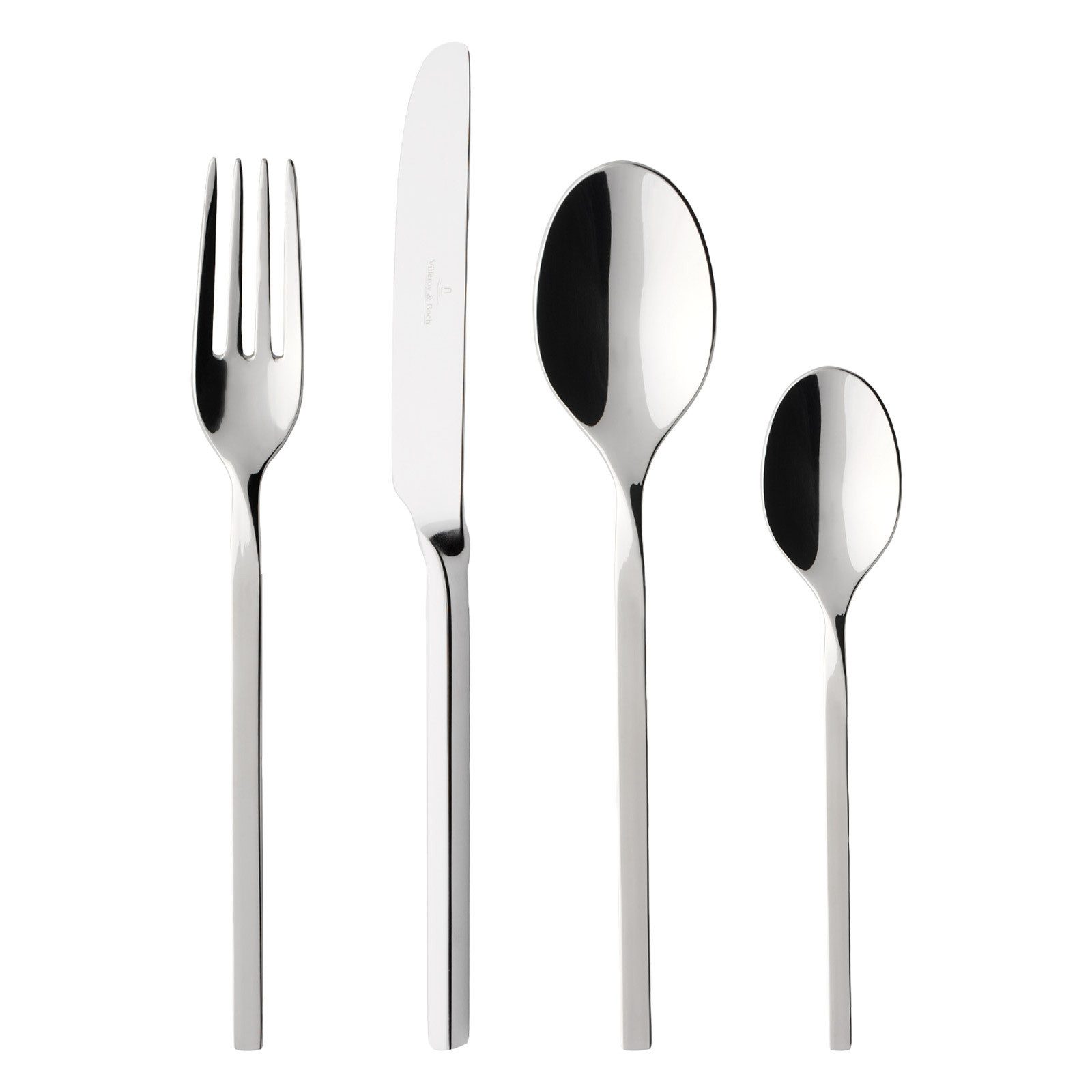 Villeroy & Boch Besteck-Set NewWave Tafelbesteck 144er Set (144-tlg), Edelstahl, Spülmaschinenfest