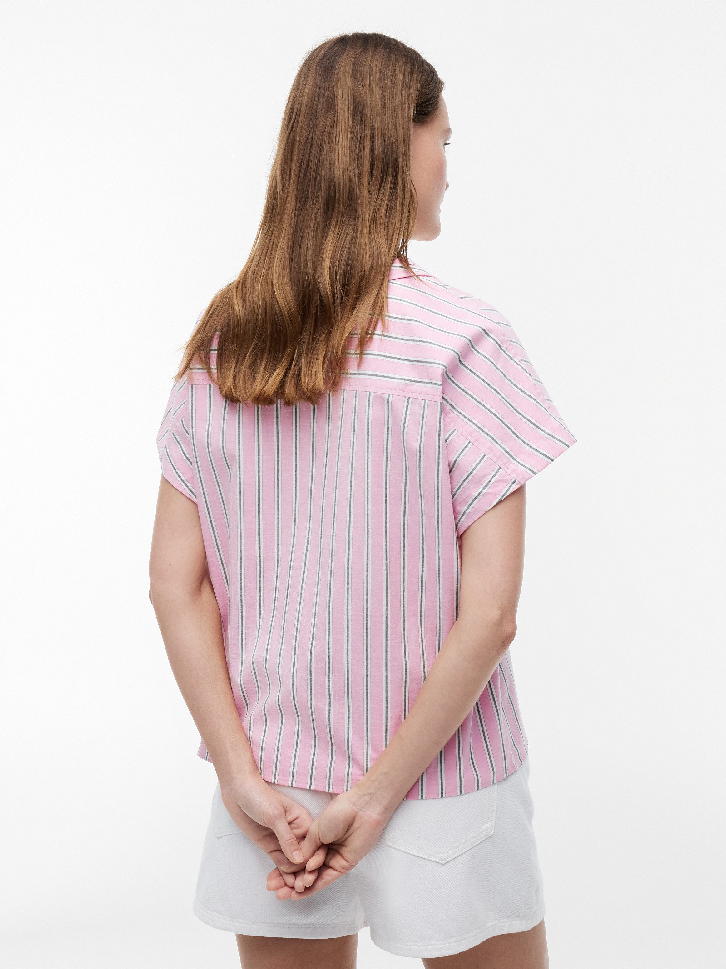 Tommy Hilfiger Kurzarmbluse SUMMER COTTON SS SHIRT Baumwollmischung
