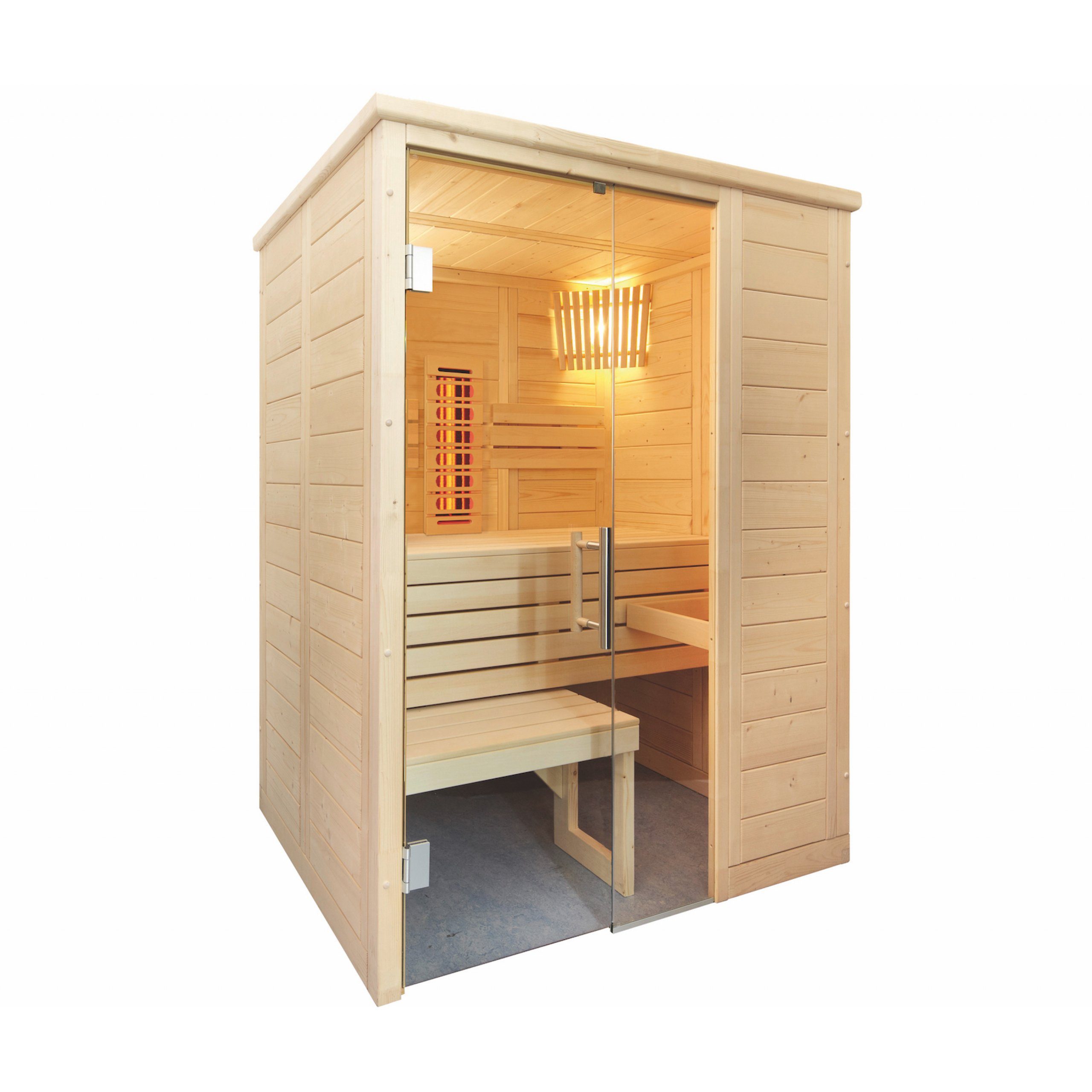 HARVIA Infrarotkabine Harvia Alaska Mini Infra+ Massivsauna Saunakabine Inkl.