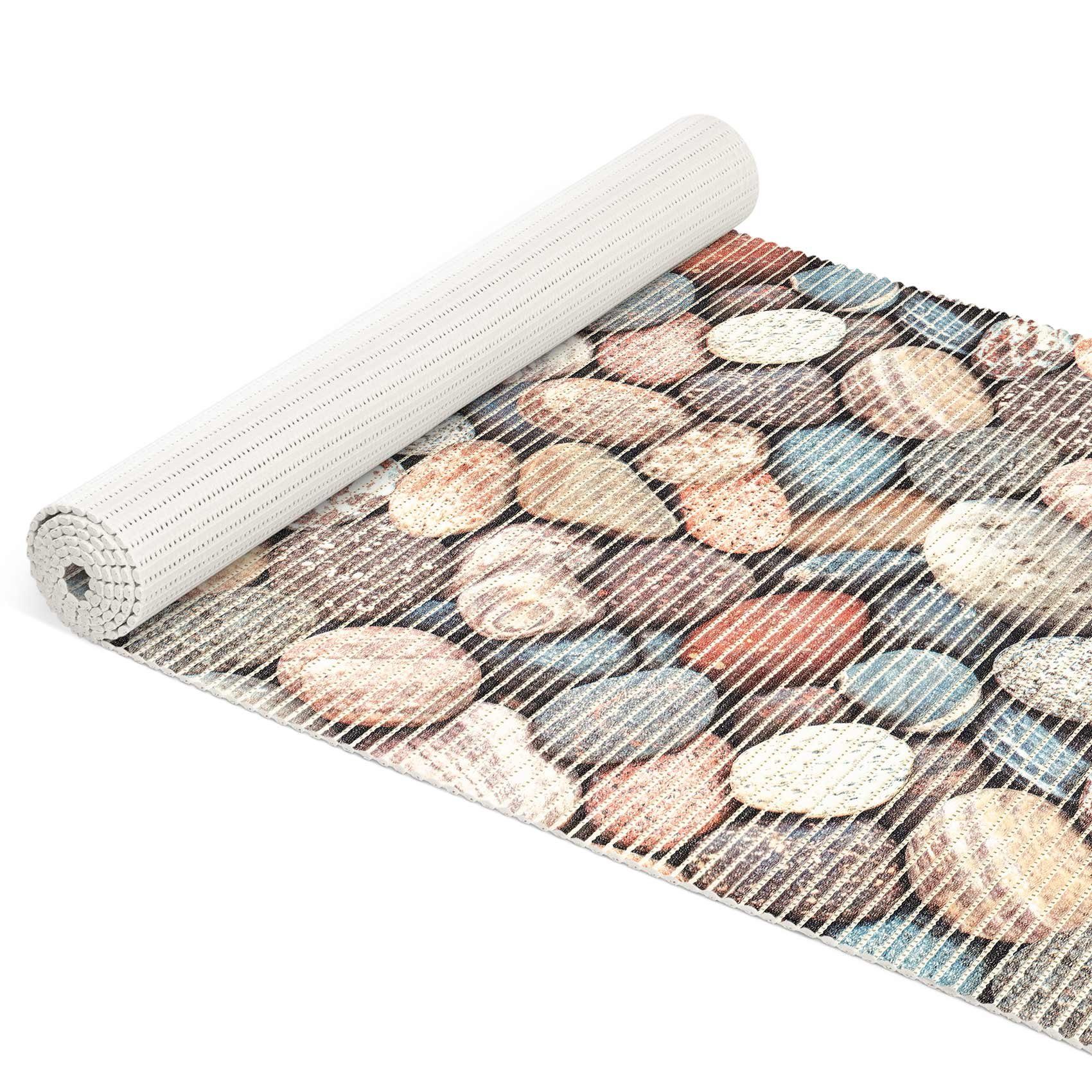 ANRO Schaum-Badematte Antirutschmatte Weichschaummatte Badezimmer Entspannung, Höhe 5 mm, wasserdurchlässig, pflegeleicht, Rillen, rutschhemmend, Drainage Effek – Bild 3 von 3