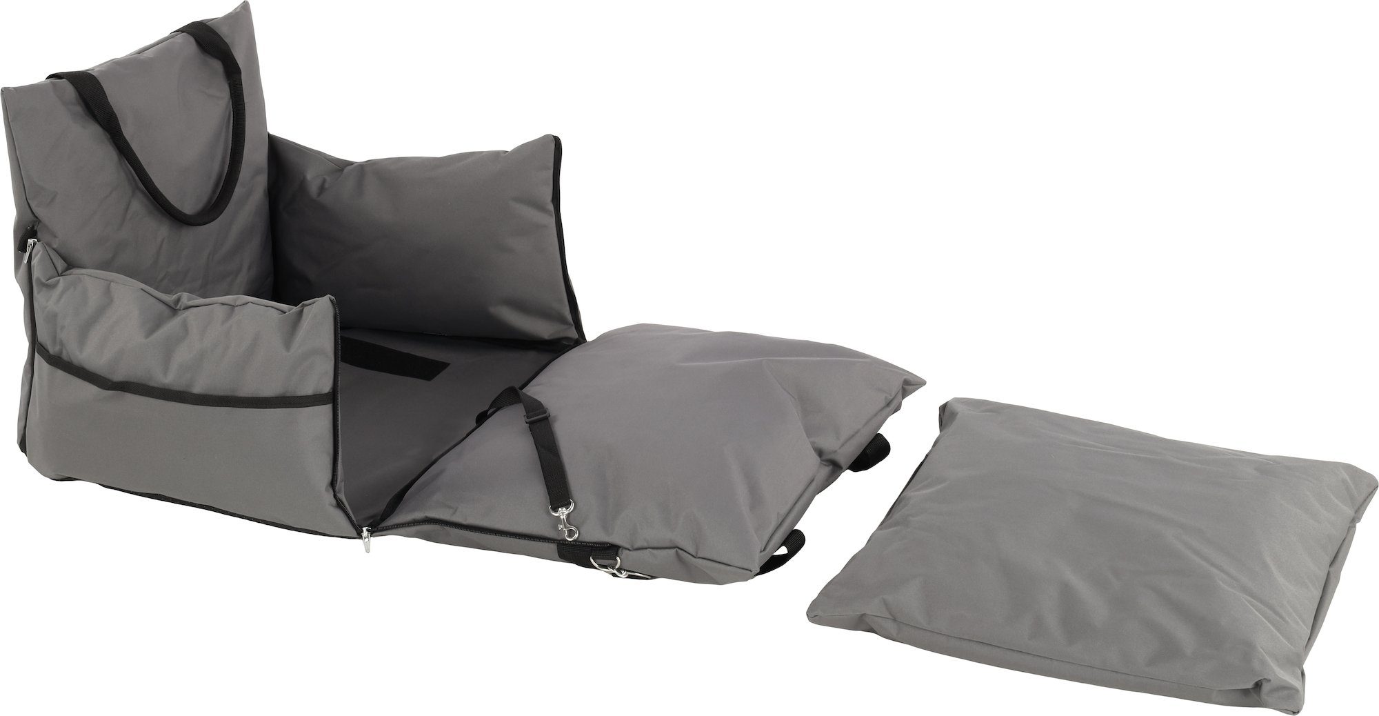 Flamingo Hunde-Autositz Autositz Bobba, Farbe: grau
