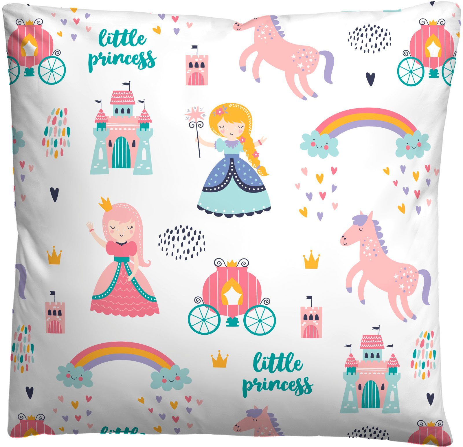 Biberna Bettwäsche kleine Prinzessin, Feinbiber, 2 teilig, wohlig warm + weich, pflegeleicht, aus 100% Baumwolle, Reißverschluss – Bild 5 von 5