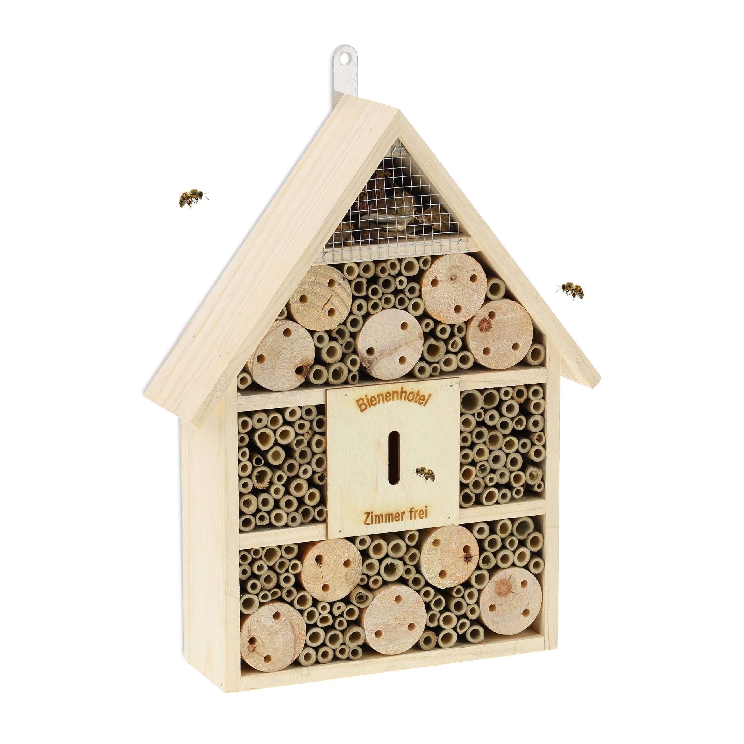 Insektenhotel Bienenhotel mit Spitzdach