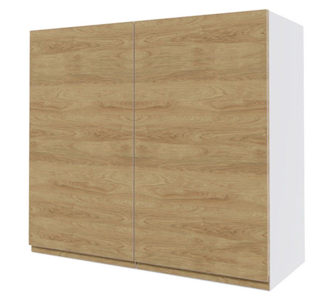 Feldmann-Wohnen Klapphängeschrank Arezzo 80cm Front- und Korpusfarbe wählbar grifflos 2-türig Pembroke