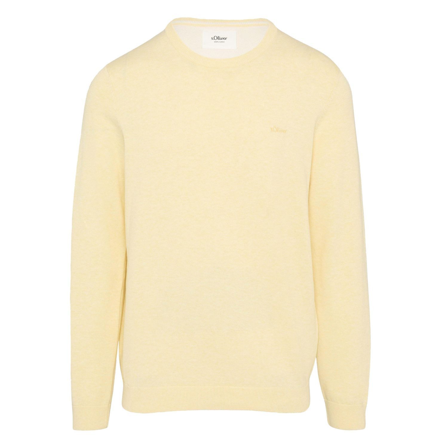 s.Oliver Rundhalspullover Pullover (1-tlg) Rundhals-Ausschnitt, langarm, Lo günstig online kaufen