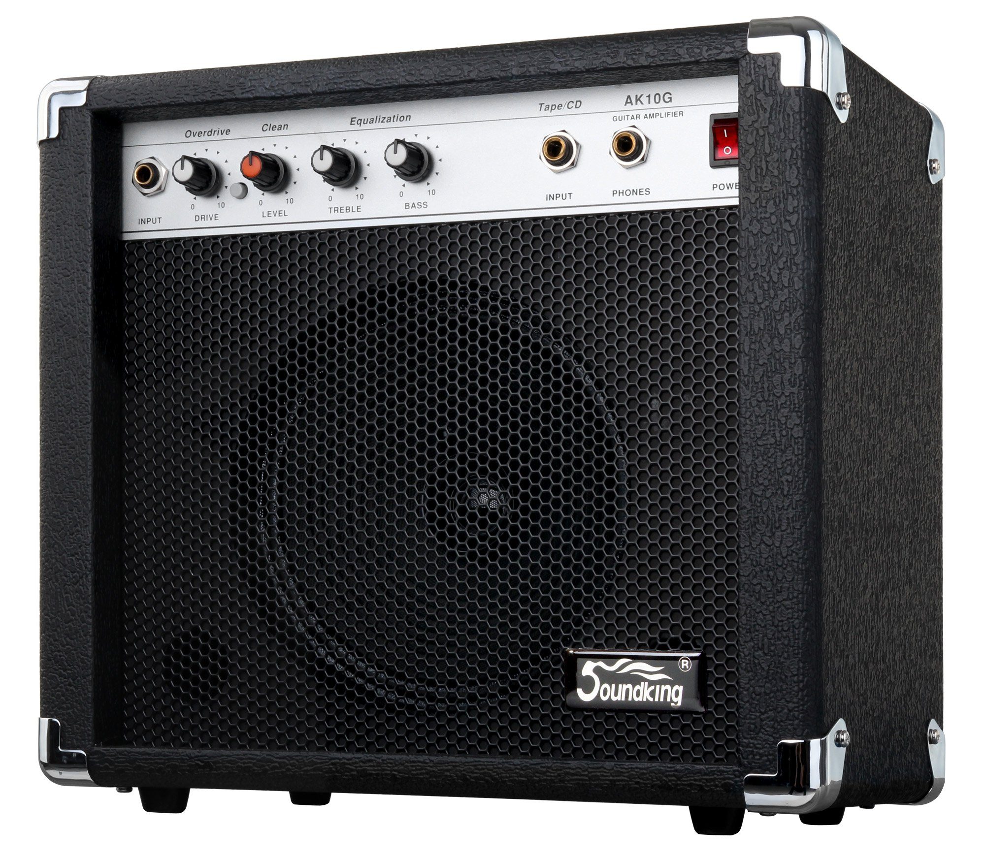 Soundking AK10G (Anzahl Verzerrt), und Bass) Drive, Regler: - 2 Level, (Clean W, Kanäle: Treble, Gitarrencombo Gitarrenverstärker Verstärker 30