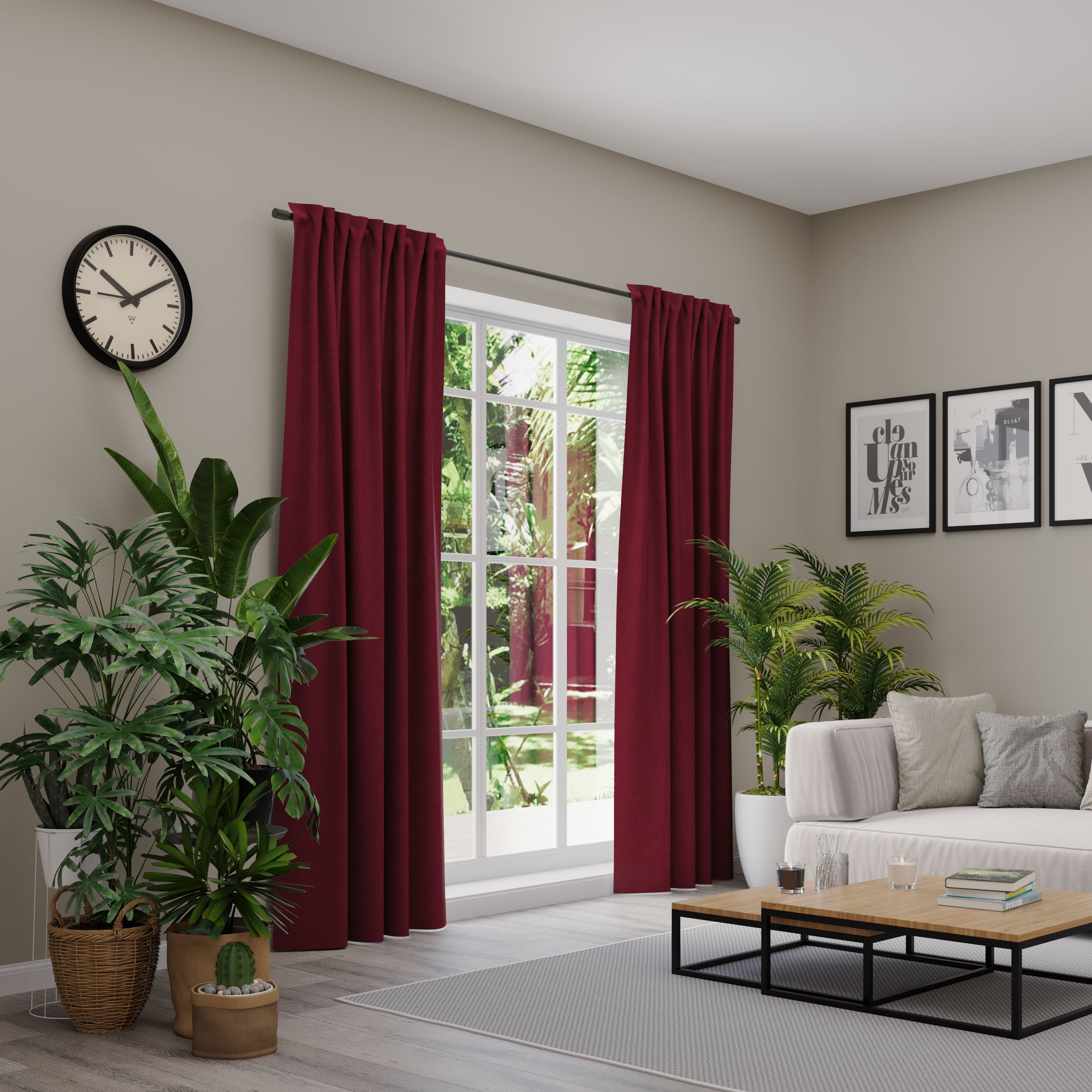 Neutex for you! Vorhang BELMONDO (1 St), Multifunktionsband, blickdicht, Uni mit samtiger Oberfläche, nach Maß