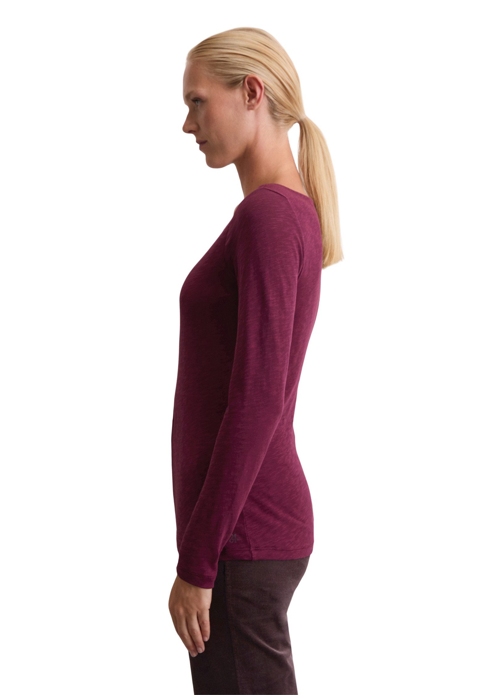Marc O'Polo Langarmshirt aus Organic Cotton-Qualität günstig online kaufen