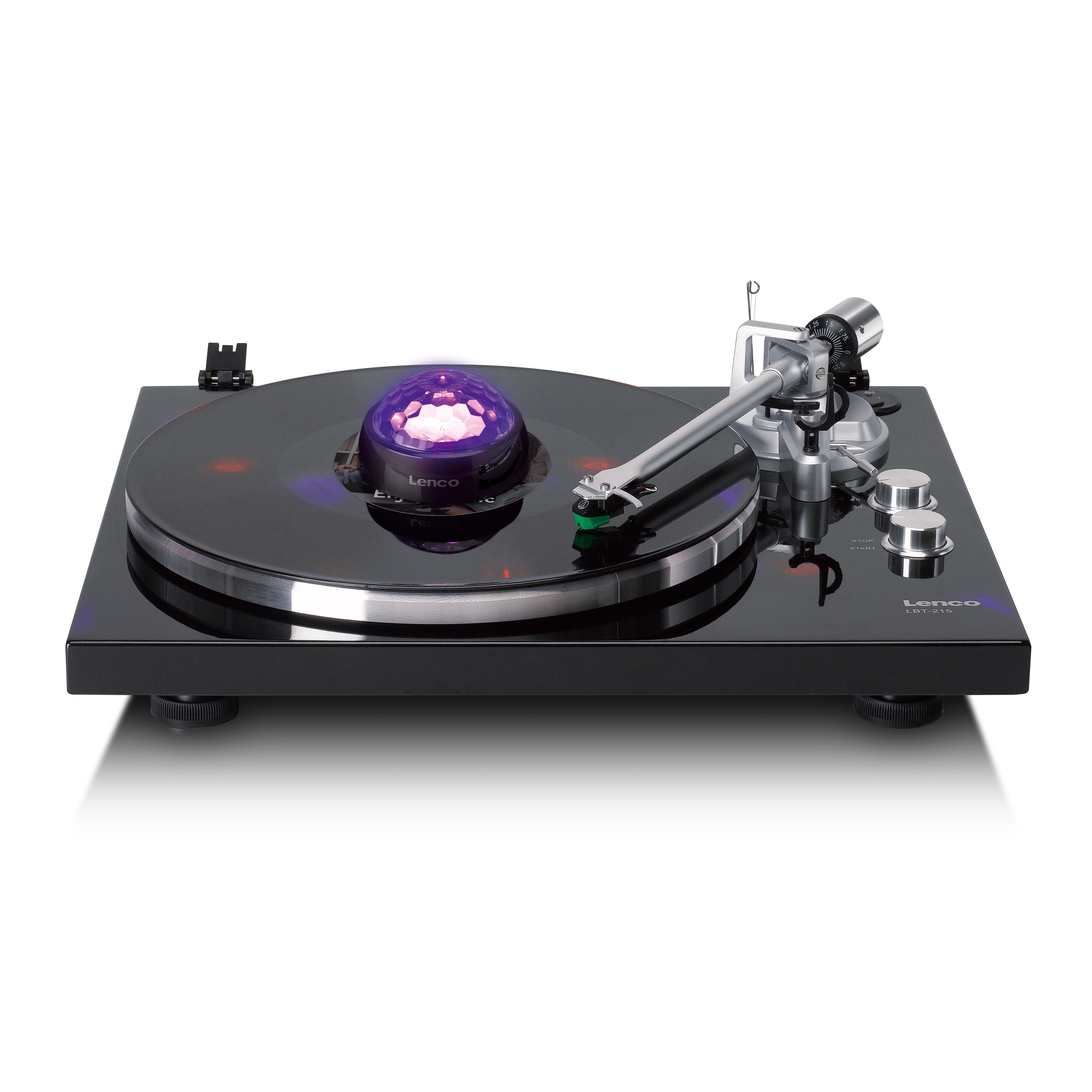 Lenco TTA-180TN Plattenspieler (Schallplattenstabilisierung, RGB-Lichteffekte, Musiksensor, Akku) – Bild 5 von 5