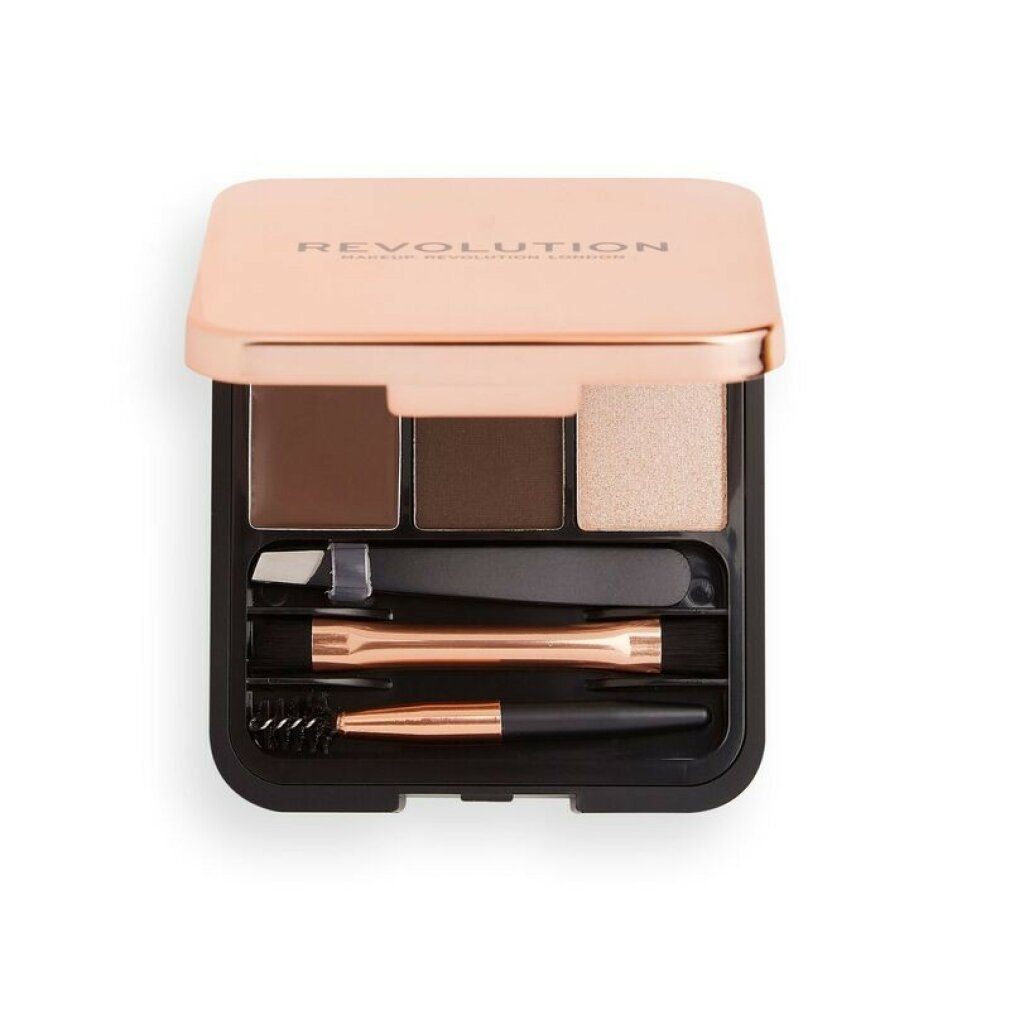 Revolution Augenbrauen-Stift Makeup Brow Sculpt Kit Dark