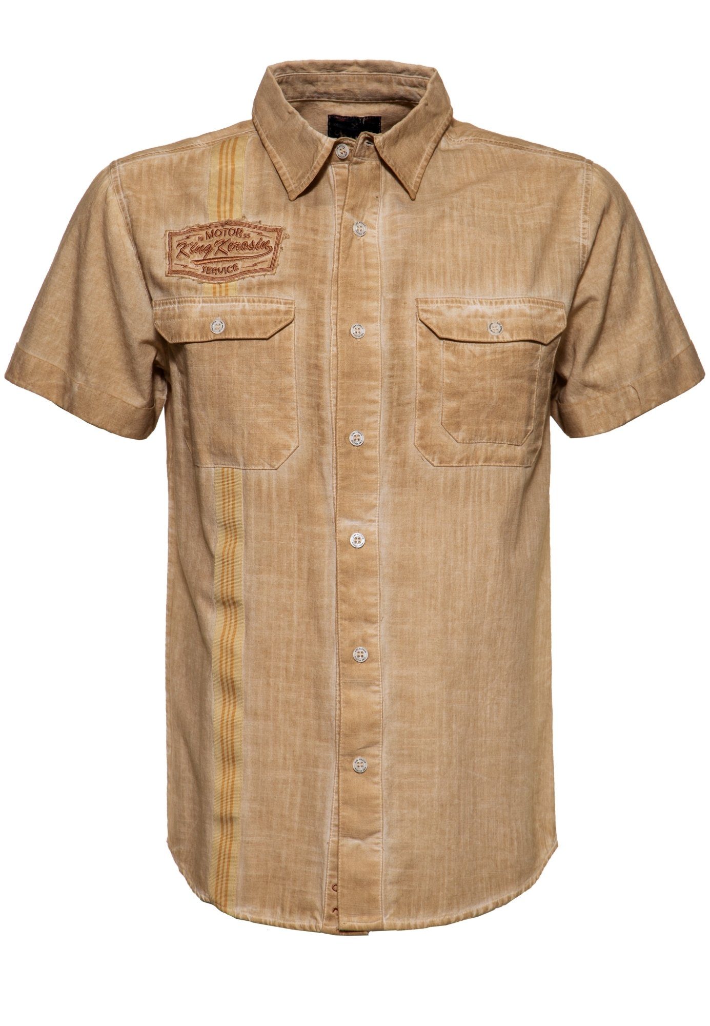 KingKerosin Kurzarmhemd Motor Service im Workwear-Style
