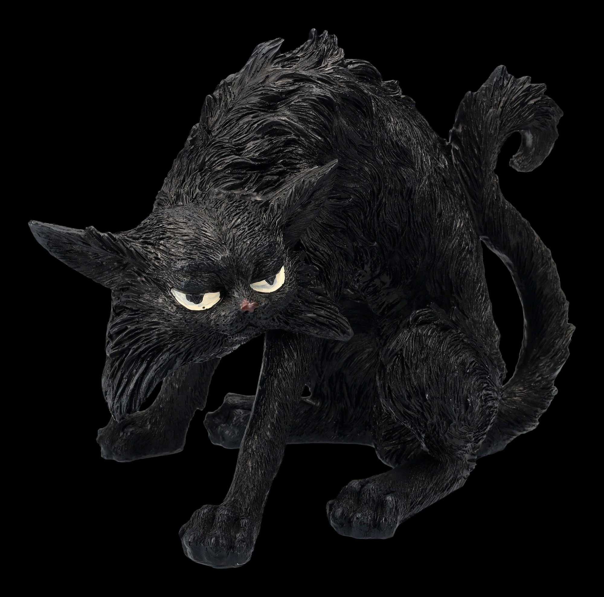 Figuren Shop GmbH Tierfigur Dekoration Spite Figur - Schwarze klein Katzen Fantasy Dekofigur 