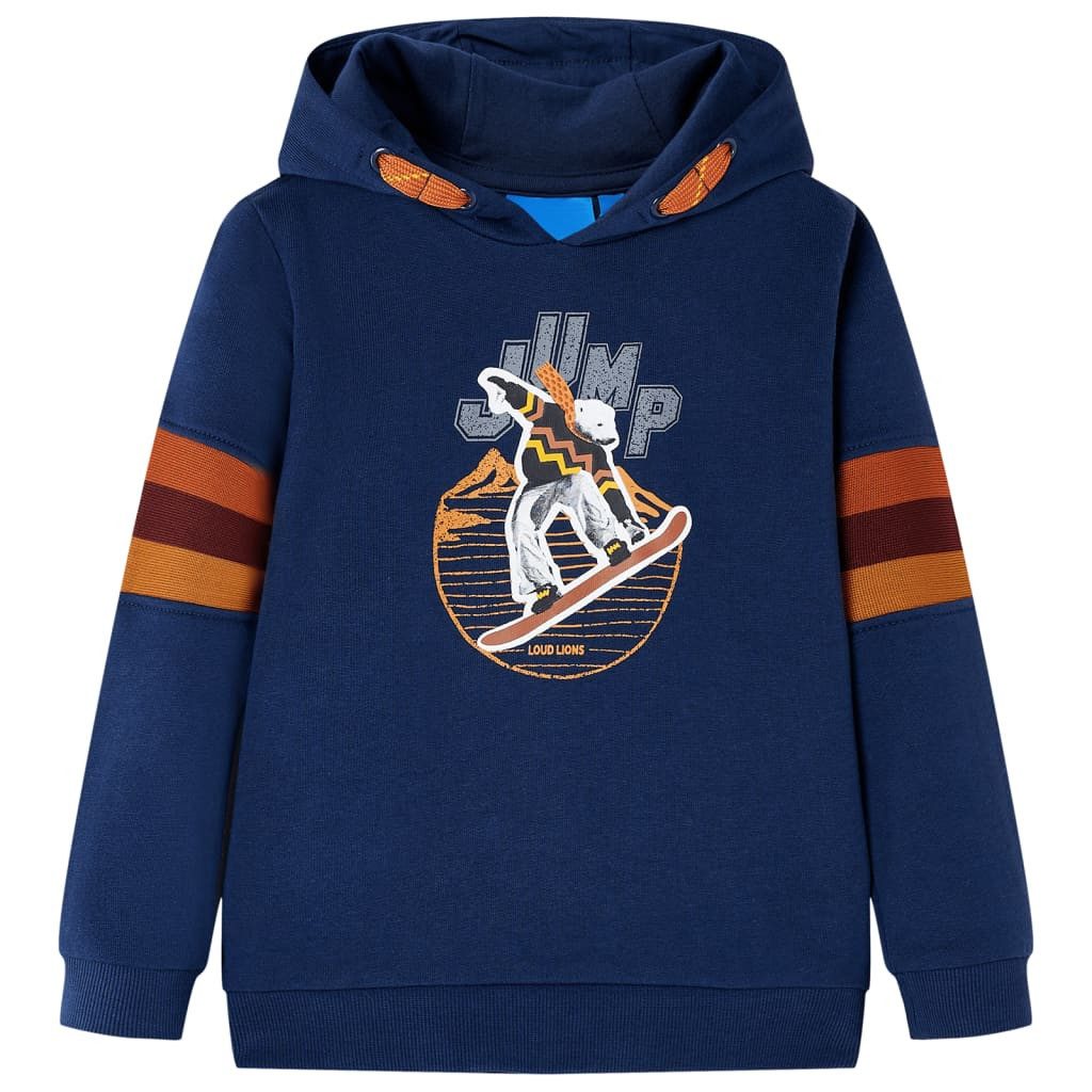 Kapuzenpullover Kinder-Kapuzenpullover Marineblau 116