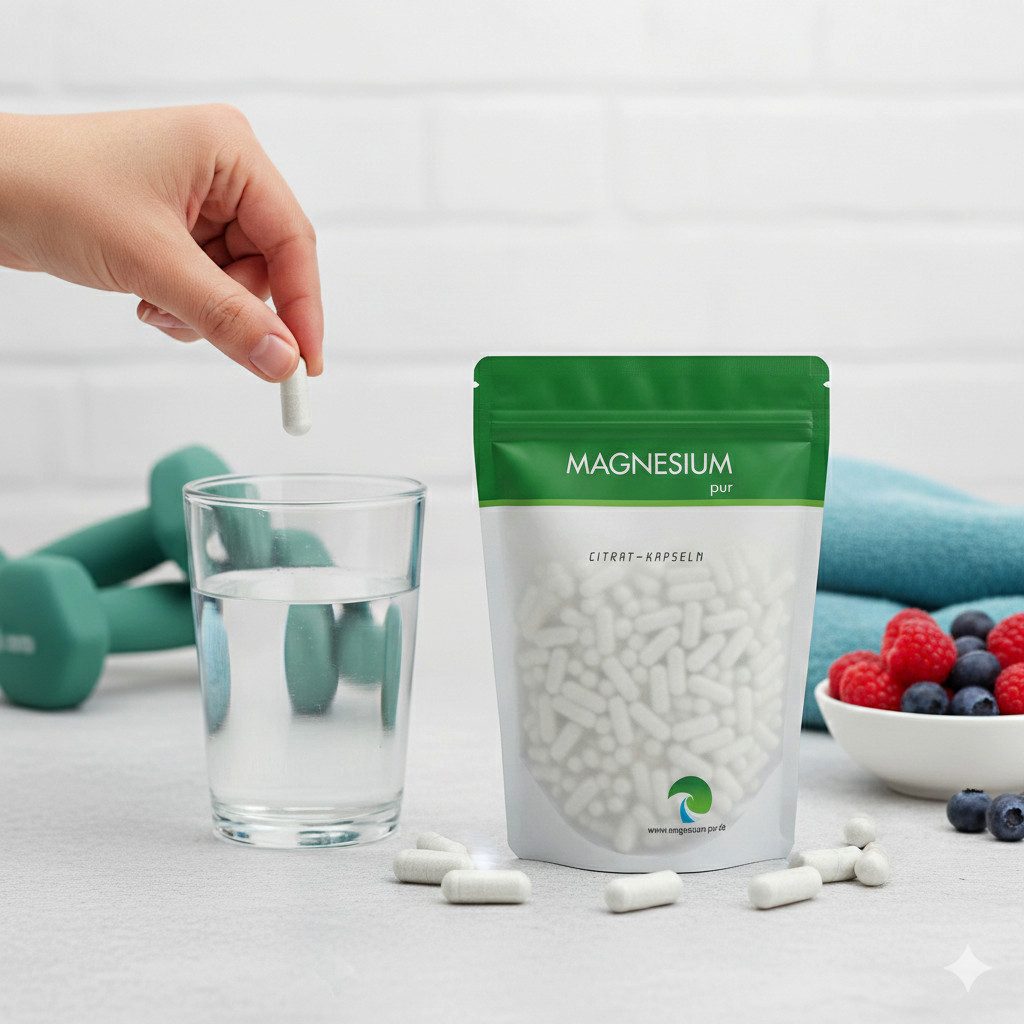 MAG Magnesium Pur Kapseln Magnesiumcitrat Kapsel, 1 er