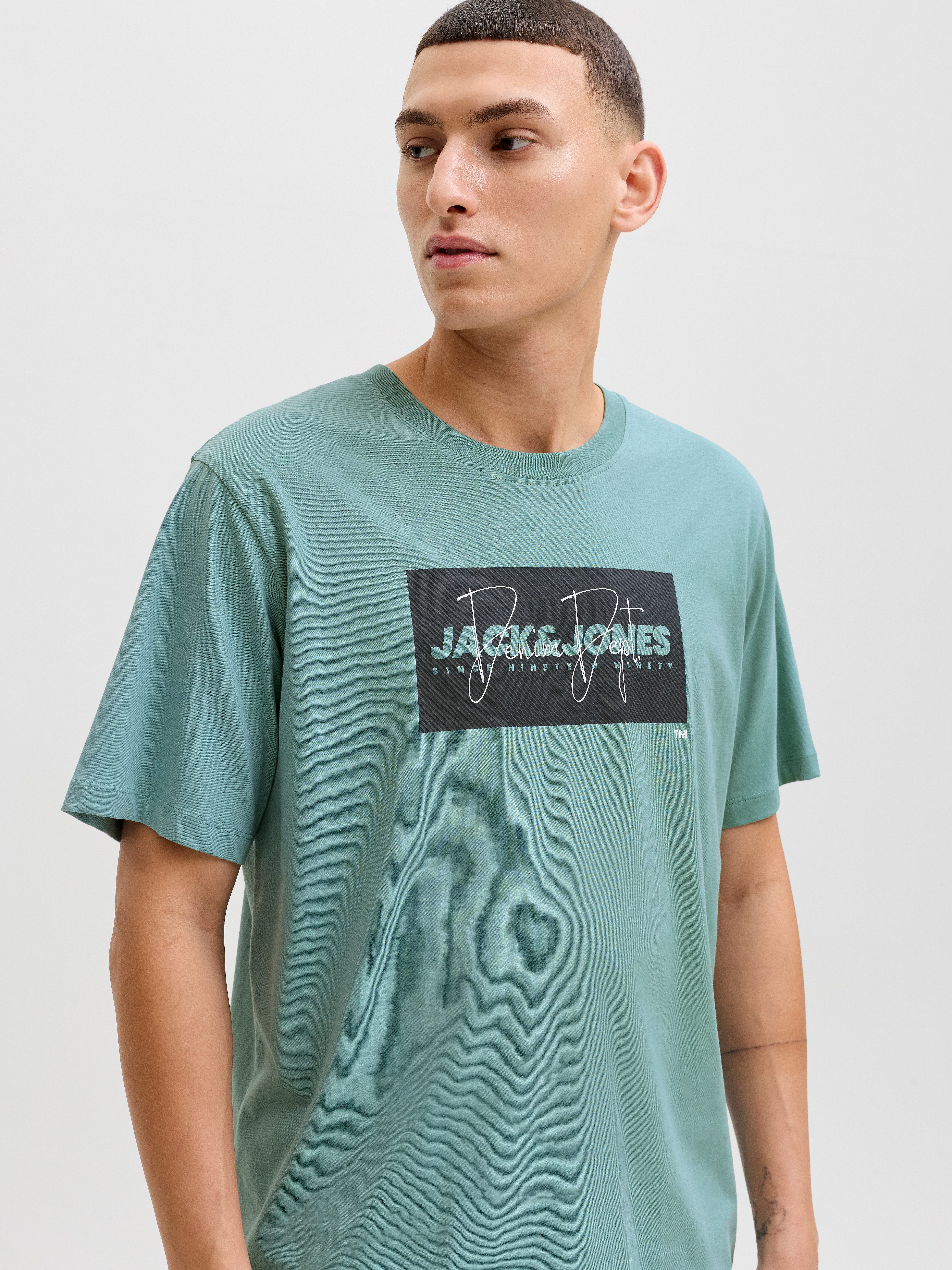 Jack & Jones Rundhalsshirt JJCOLE PRINT TEE SS CREW NECK