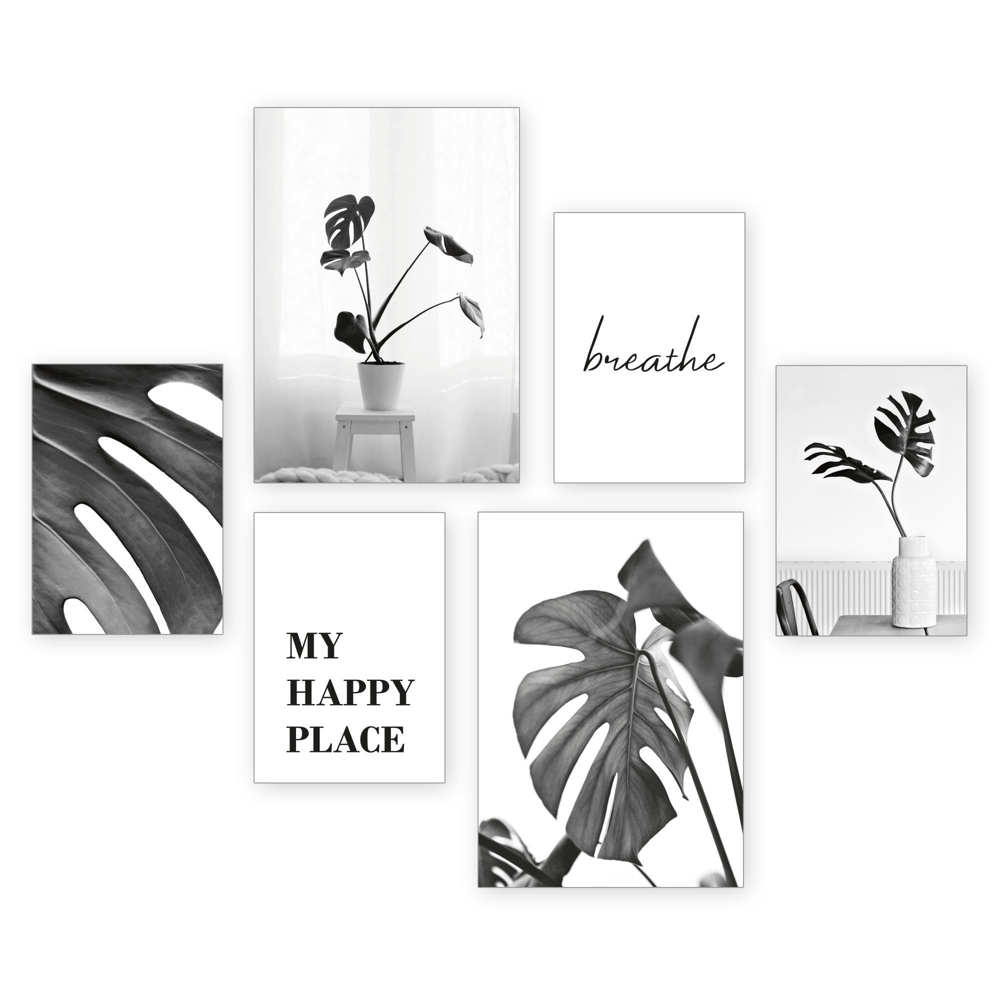 Kreative Feder Poster Pflanze Natur Spruch Ruhe Schwarz Weiss Fotografie Set 6 Stuck 6 Teiliges Poster Set Kunstdruck Wandbild Posterwand Bilderwand Optional Mit Rahmen Wp512 Online Kaufen Otto