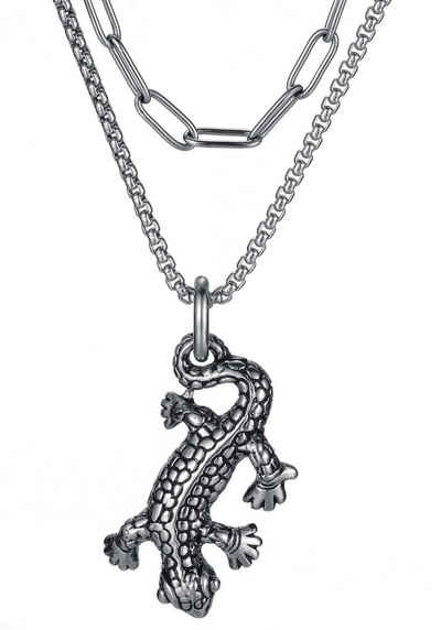 Firetti Kette mit Anhänger Schmuck Geschenk, Gecko (Set, 1-tlg)