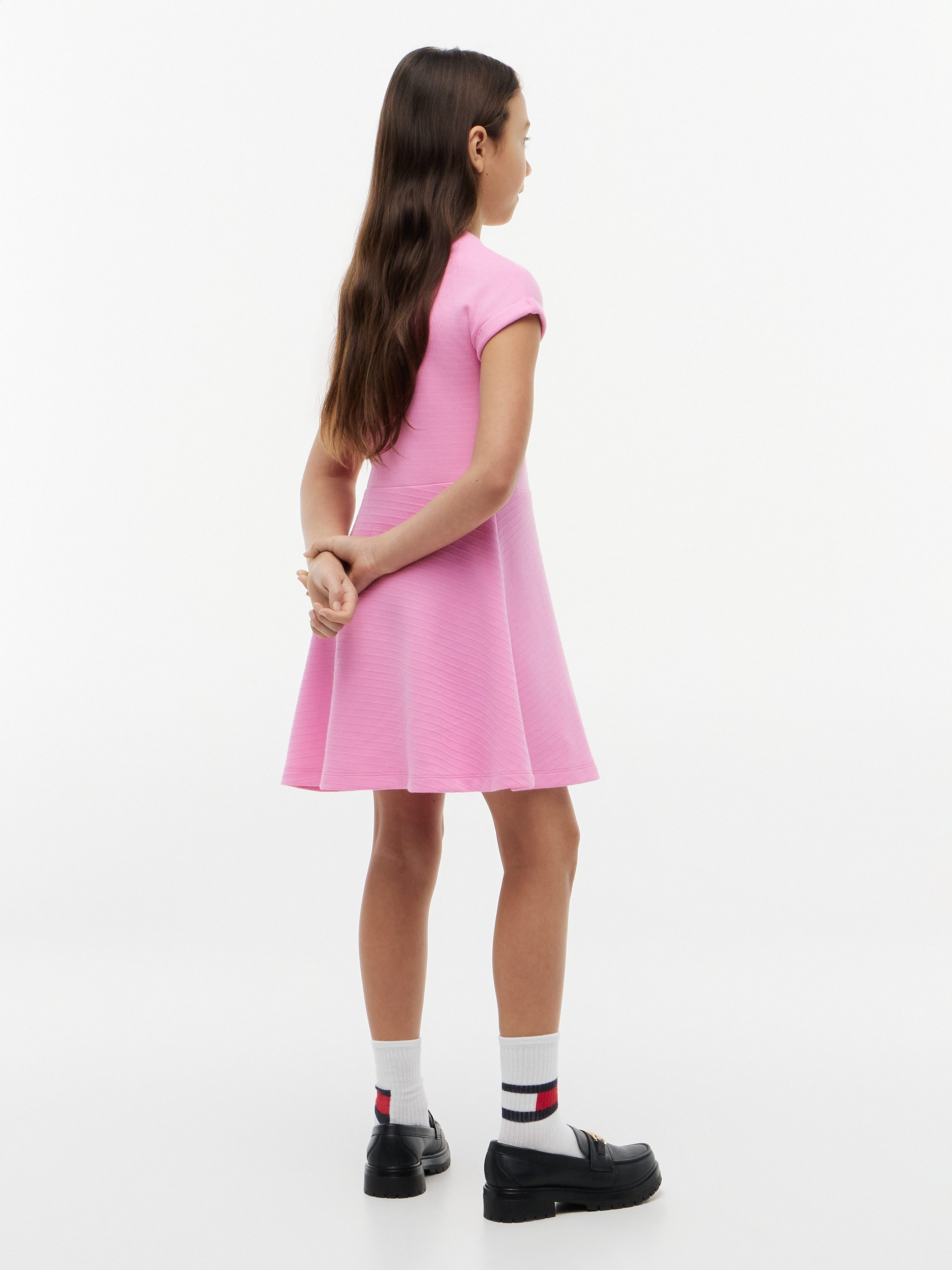 Tommy Hilfiger Skaterkleid Regular Fit, Rundhalsausschnitt, Kinder bis 16 Jahre