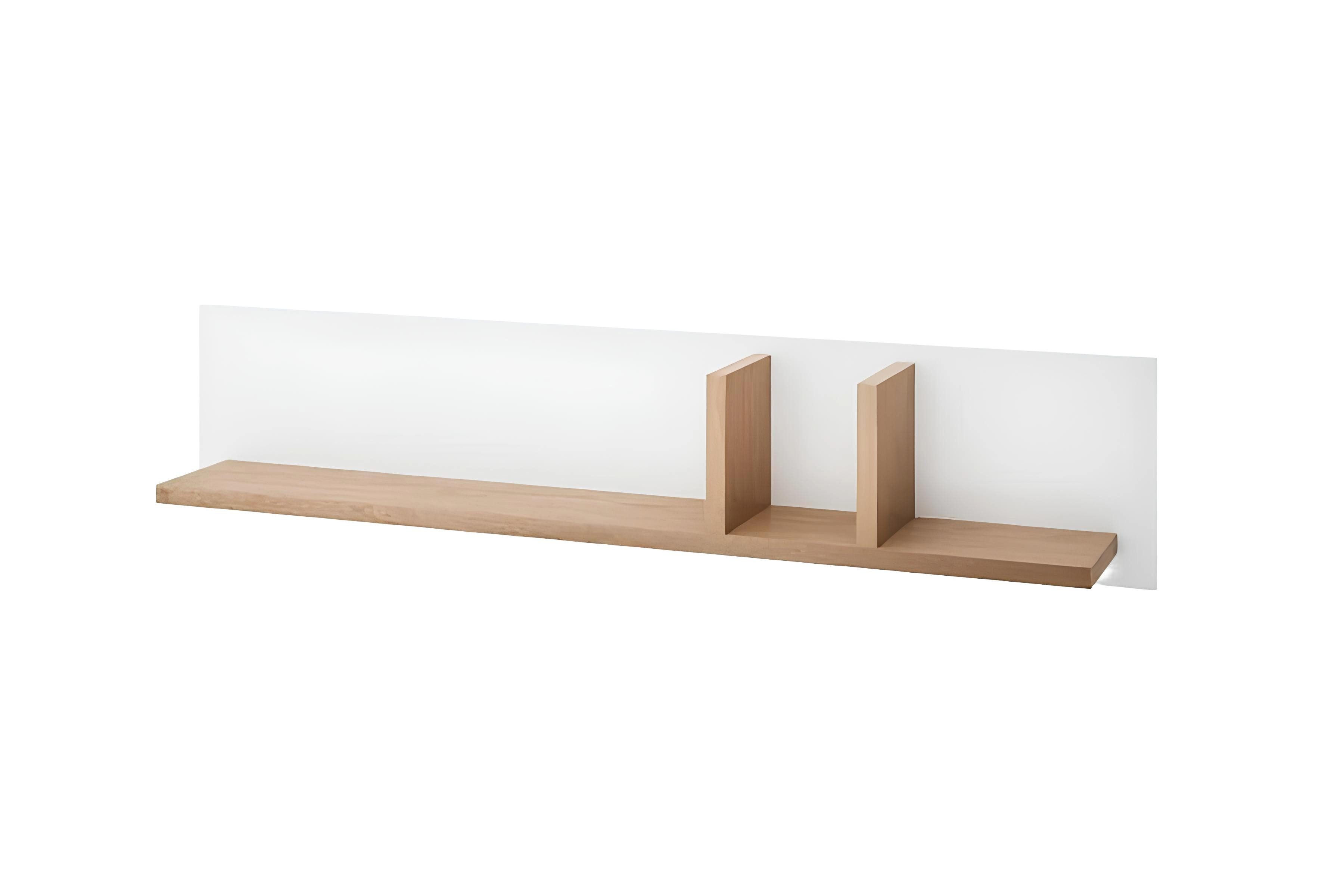 Xlmoebel Wandregal Schwebendes Regal in Holzoptik mit stabiler Wandleiste, Hergestellt in Europa