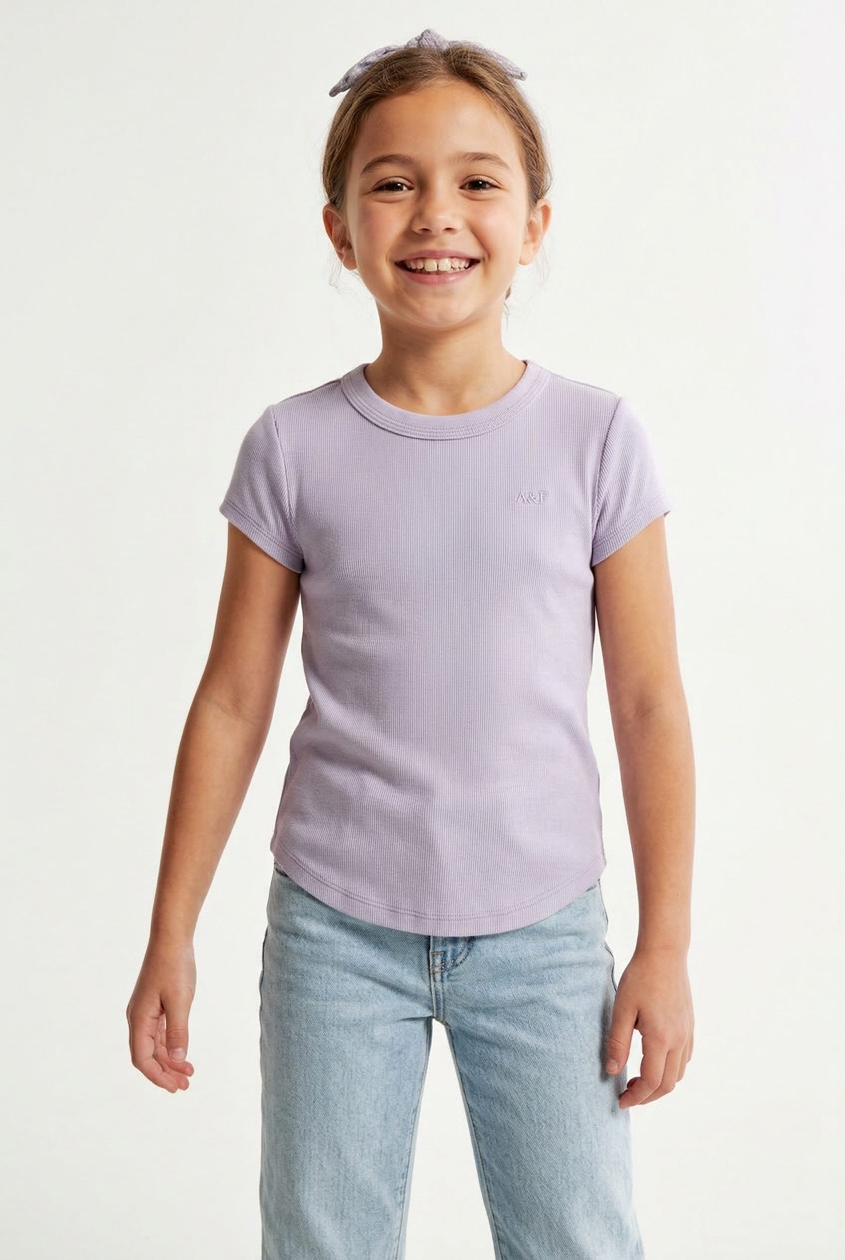 Abercrombie Kids T-Shirt AFG ESSENTIAL BABY TEE mit Logo Stickerei