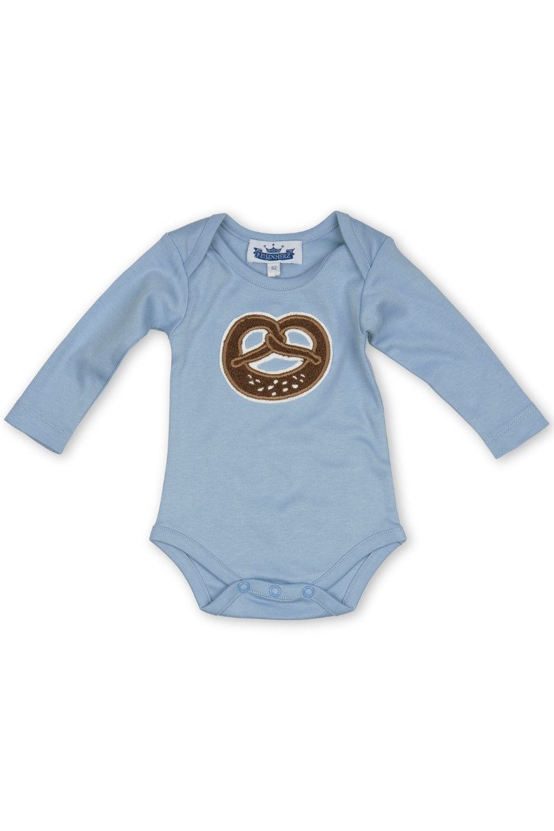 P.Eisenherz Trachtenkleid Baby Body - BREZEL LA - hellblau, salbei