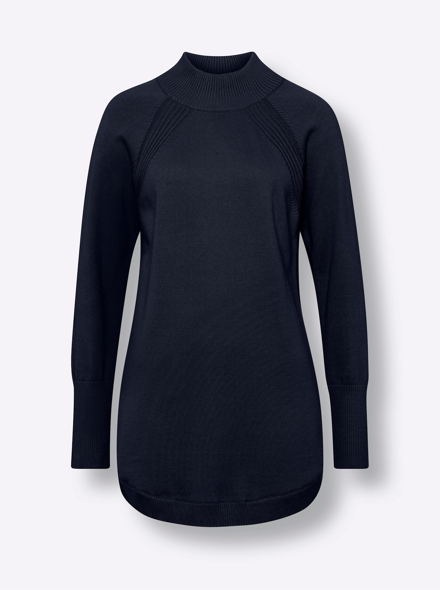 Strickpullover Longpullover Langarm Jersey