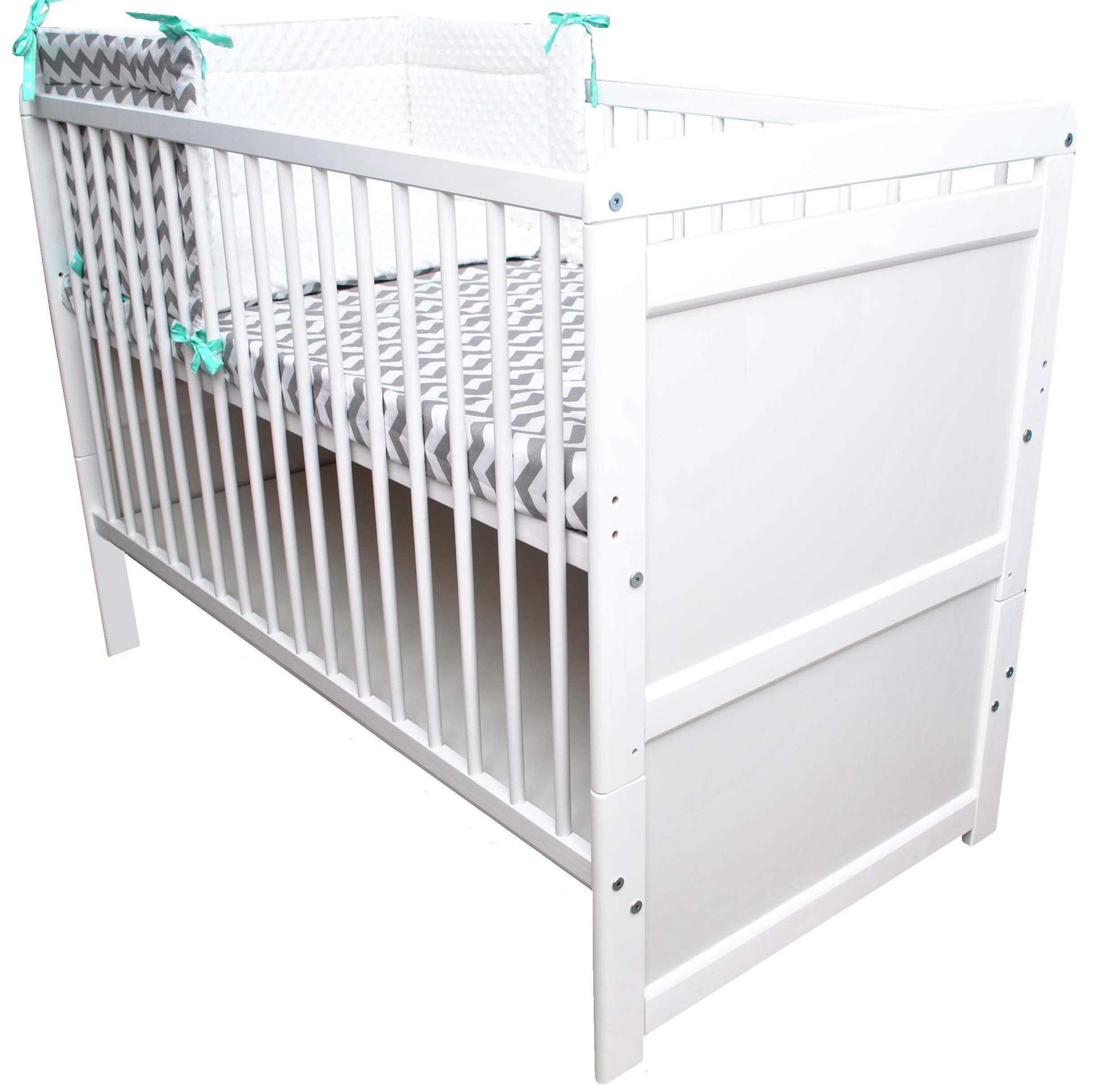 Babybett Babybett Gitterbett Beistellbett Jugendbett + Matratze TIMMY 120 x 60