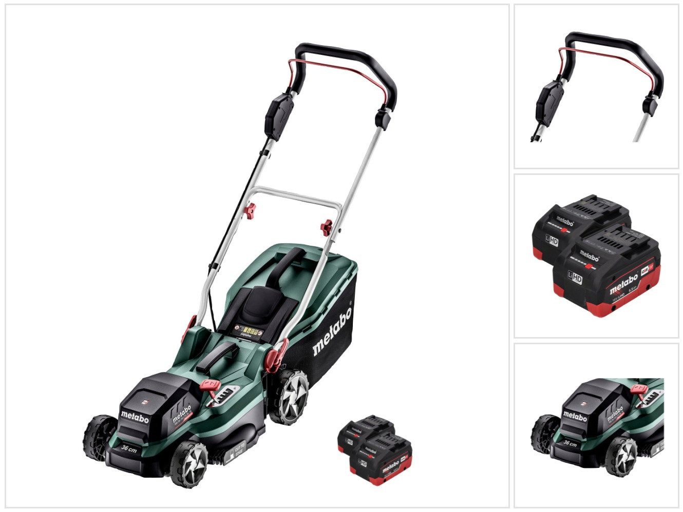metabo Akkurasenmäher RM 36-18 LTX BL 36 Akku Rasenmäher 36 V (2x 18 V) LTX Brushless