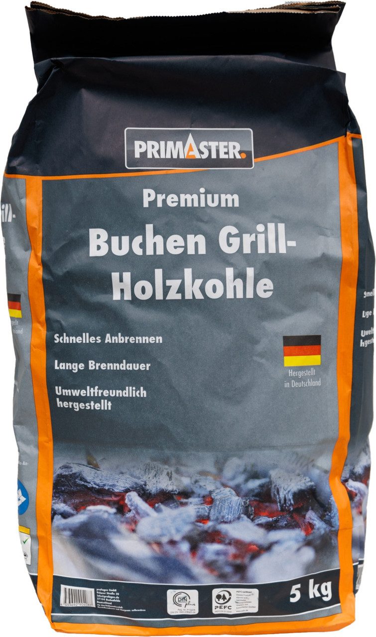 Primaster Holzkohle Primaster Holzkohle 5 kg, Buche, 5 l